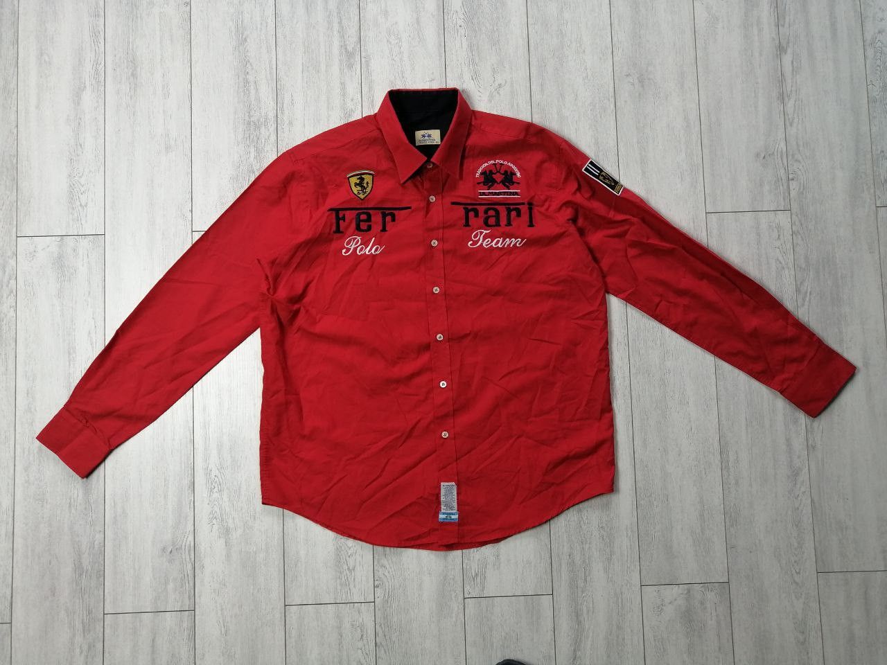 Ferrari × La Martina La Martina Buenos Aires & Ferrari Polo Team Red Shirt Size US XL / EU 56 / 4 - 1 Thumbnail