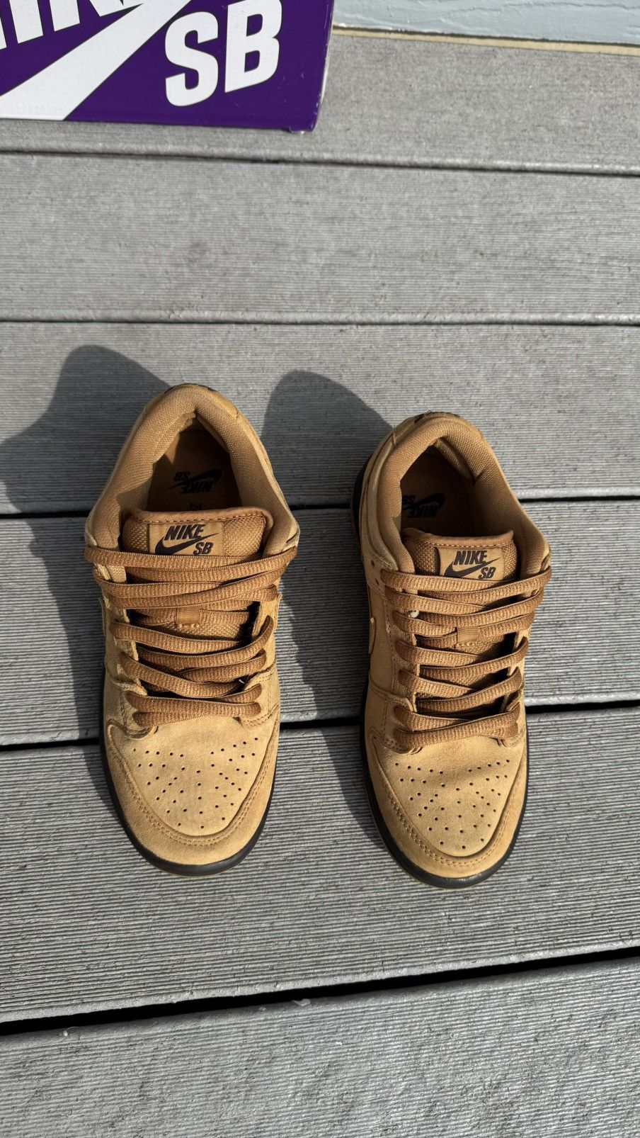 Nike SB Nike SB Dunk Low - Wheat Size US 5.5 / EU 38 - 2 Thumbnail