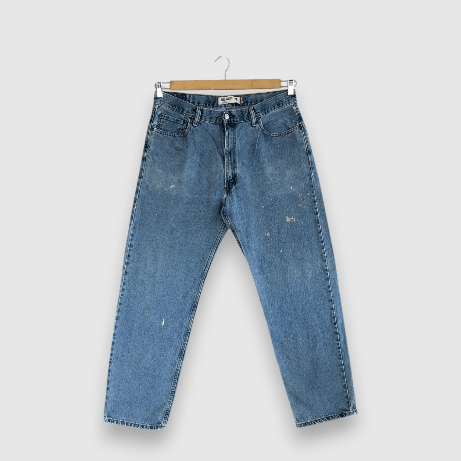 Levi's Vintage Painter Levis Baggy Jeans Levi's 550 Faded Denim Size US 34 / EU 50 - 1 Thumbnail