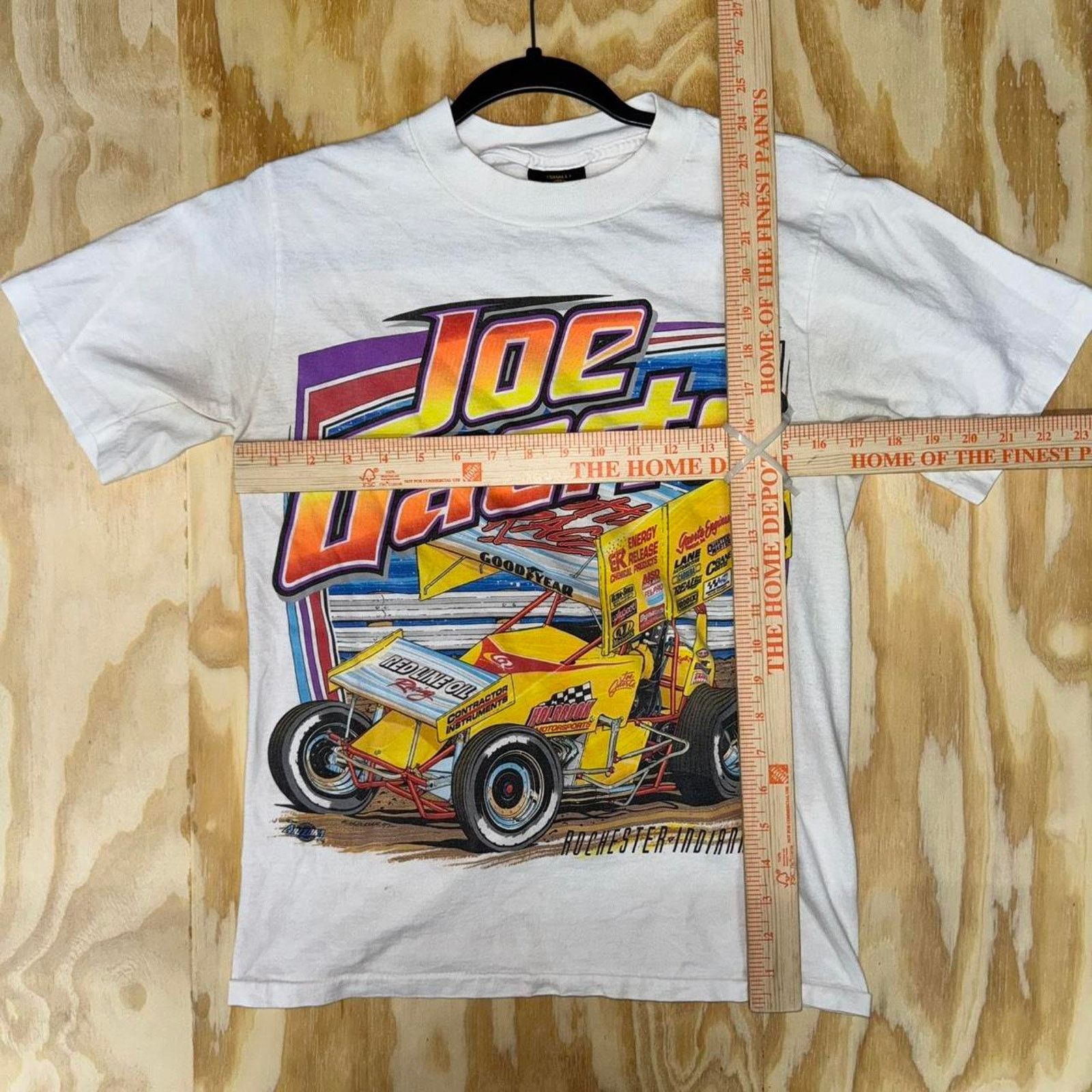 NASCAR Vintage y2k racing midget car 90s joe gaerte bright t-shirt Size US S / EU 44-46 / 1 - 2 Thumbnail