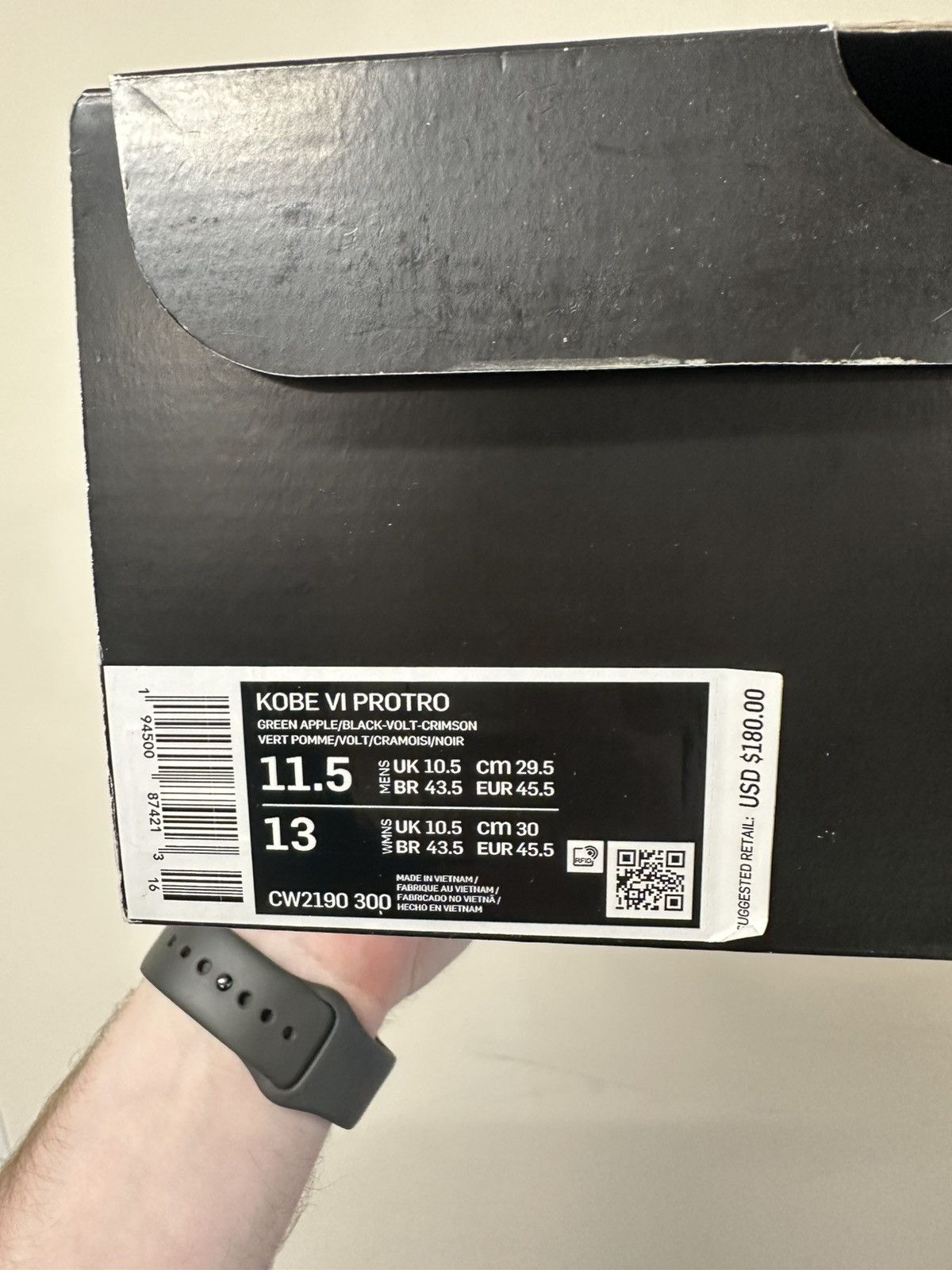 Nike VNDS Nike Kobe 6 Grinch Size US 11.5 / EU 44-45 - 13 Thumbnail