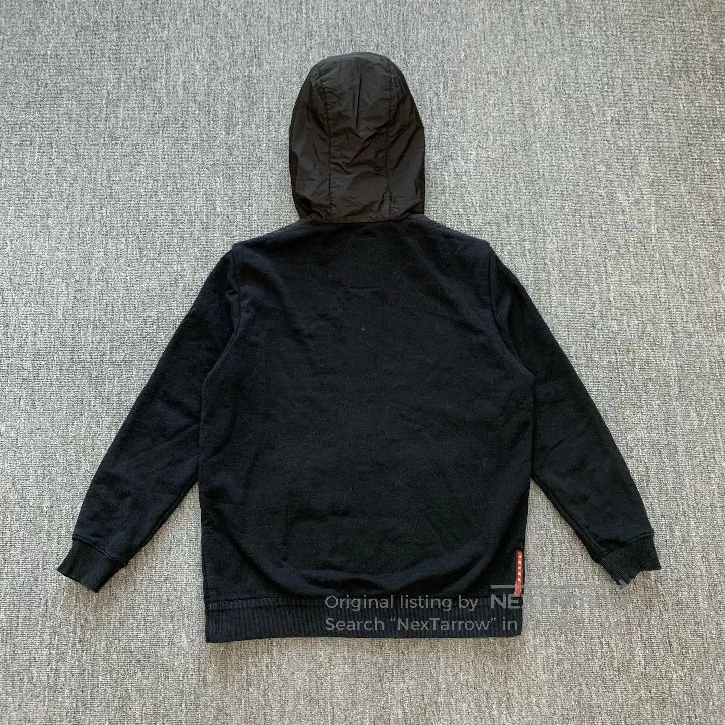 Prada Black Zip-Up Hoodie with Contrast Sleeves. Size US L / EU 52-54 / 3 - 2 Thumbnail