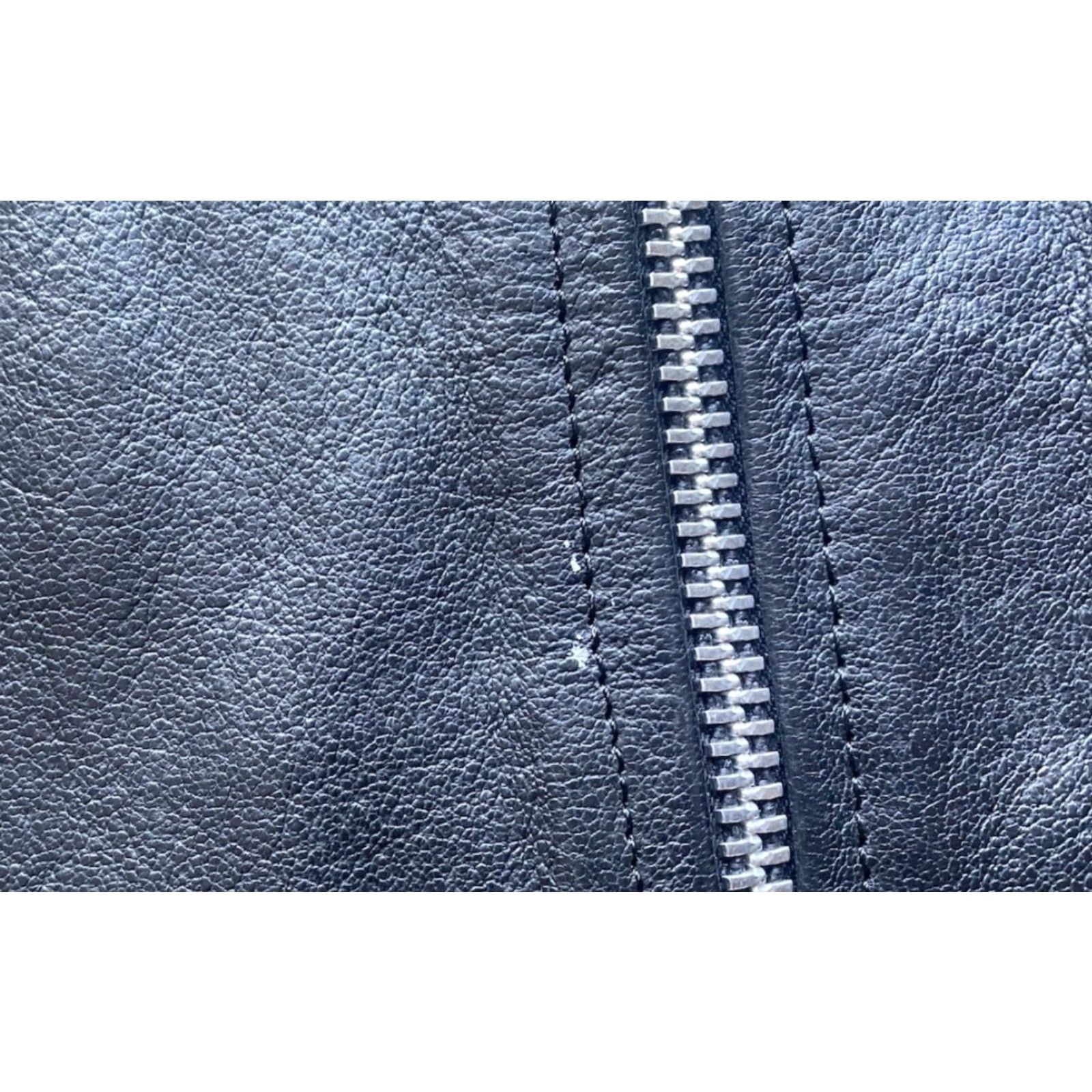 Vintage VINTAGE Biker Leather Motorcycle Jacket Coat Flaws Jamin Leather Women’s Size L Black Jacket Size L / US 10 / IT 46 - 4 Thumbnail
