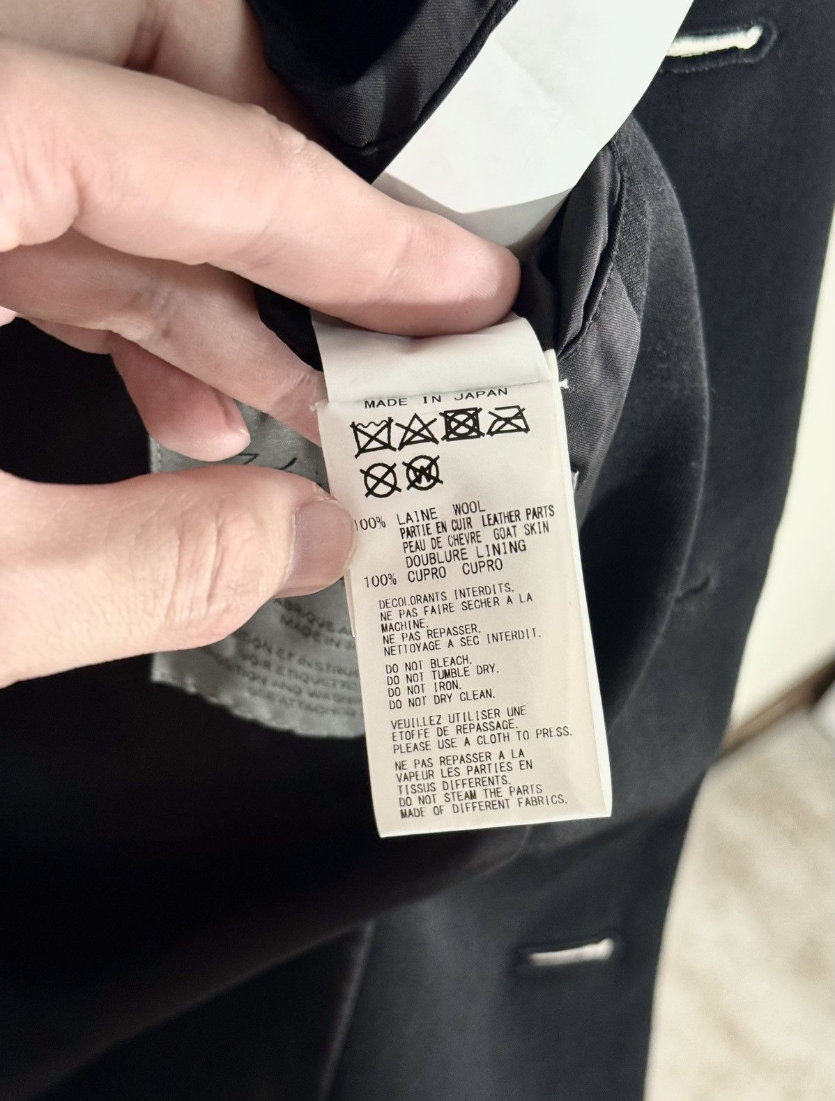 Yohji Yamamoto Yohji Yamamoto 09ss “peace of shit” Blazer Jacket，size4 Size 52S - 11 Thumbnail