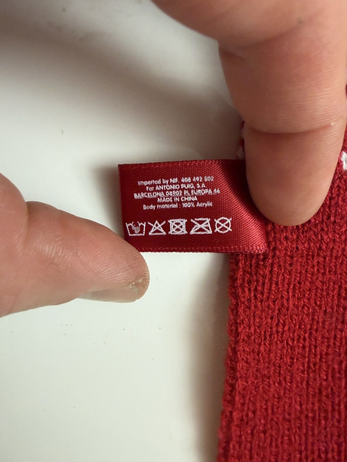 Jean Paul Gaultier Jean Paul Gaultier Red/White Scarf Size ONE SIZE - 4 Thumbnail