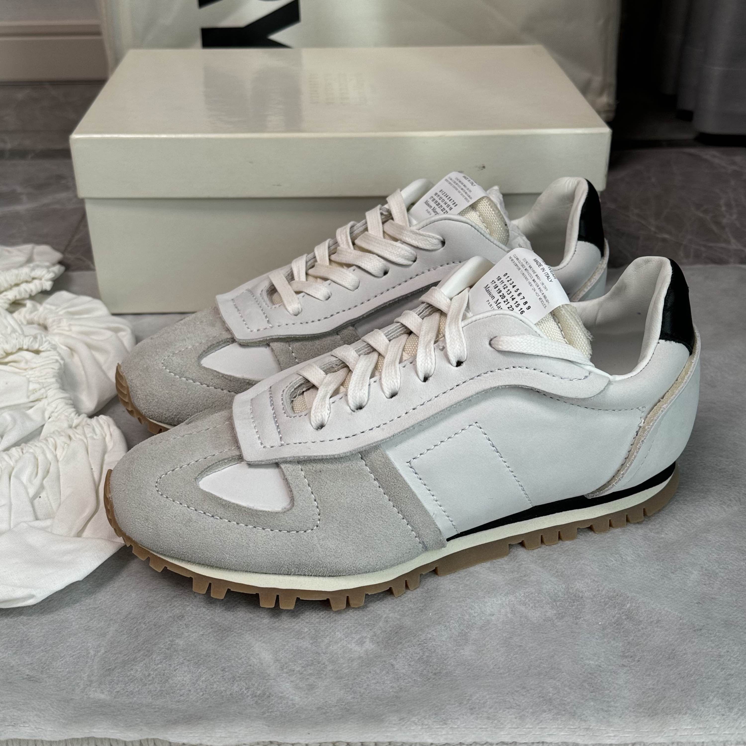 Maison Margiela Maison Margiela Replica Suede Panel Sneakers Size 38 Size US 8 / IT 38 - 1 Thumbnail