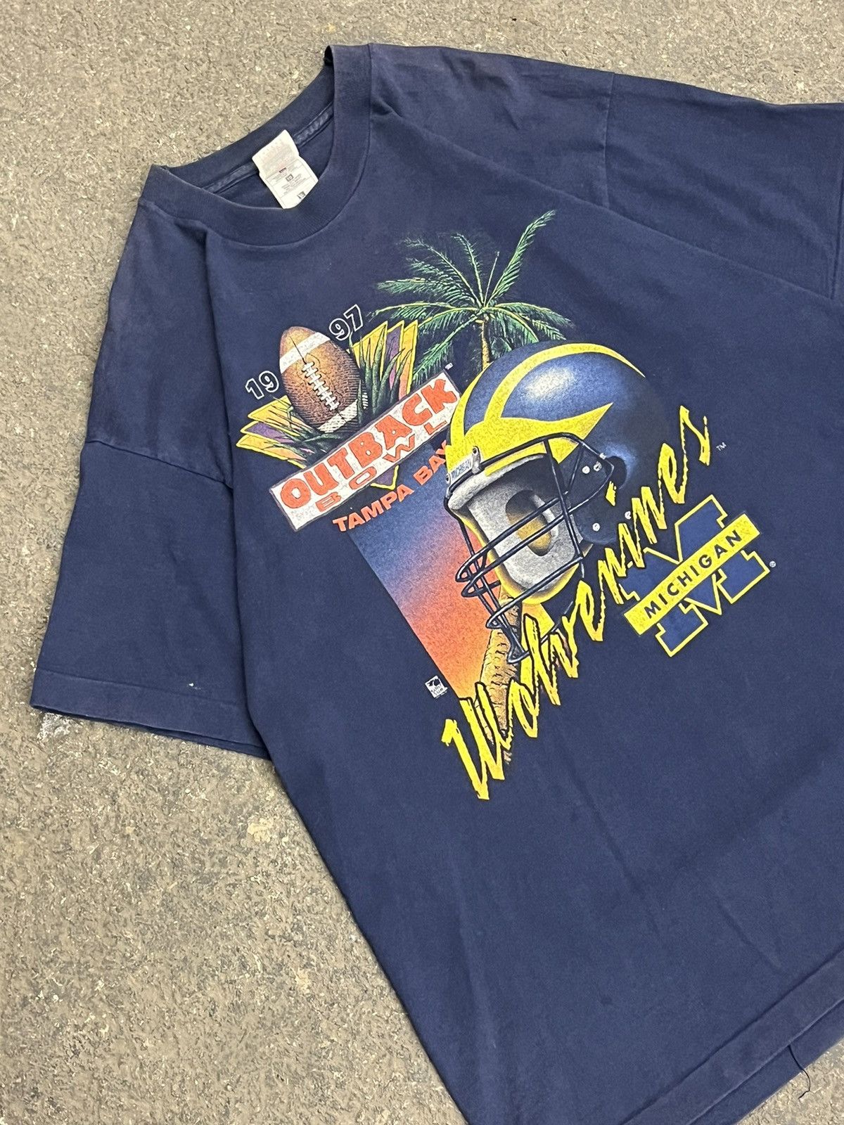 Vintage Vintage Michigan university 90s football shirt rare hype Size US XL / EU 56 / 4 - 2 Thumbnail