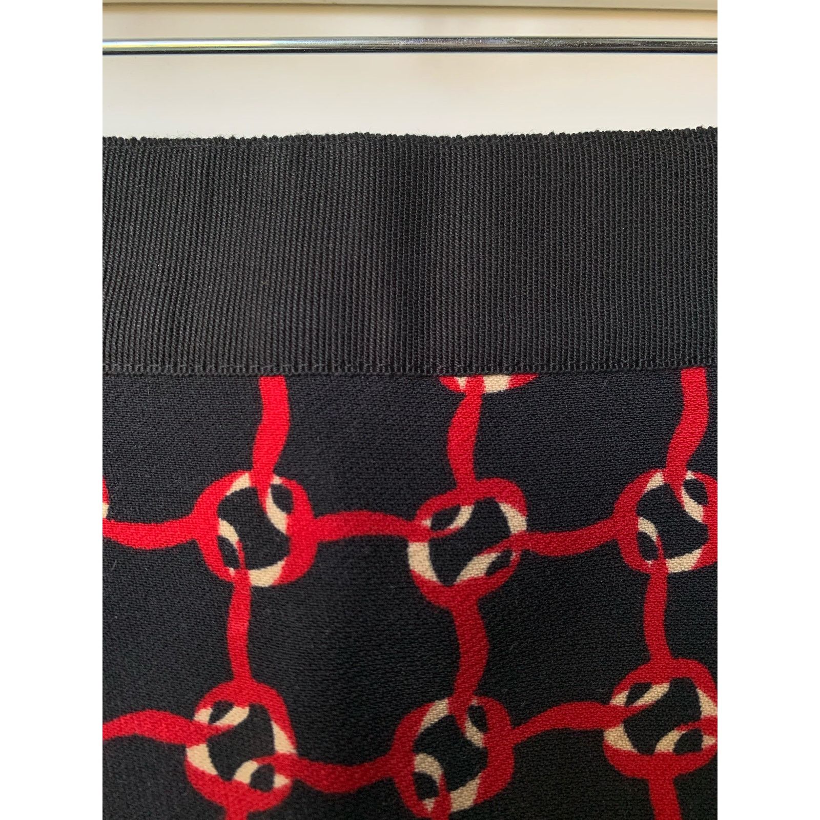 Moschino Moschino Red and Black Checkered Like Print Wool Mini Skirt Size 34" / US 12 / IT 48 - 4 Thumbnail