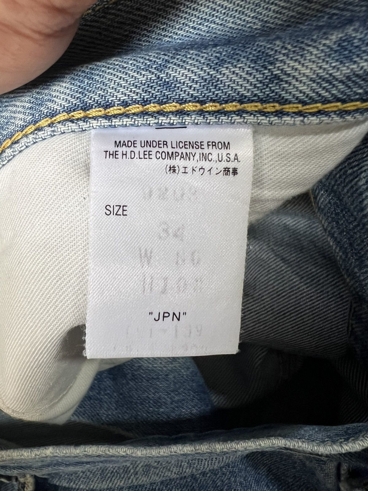 Lee 🔥Vintage Lee Distressed Denim Size US 33 - 16 Thumbnail