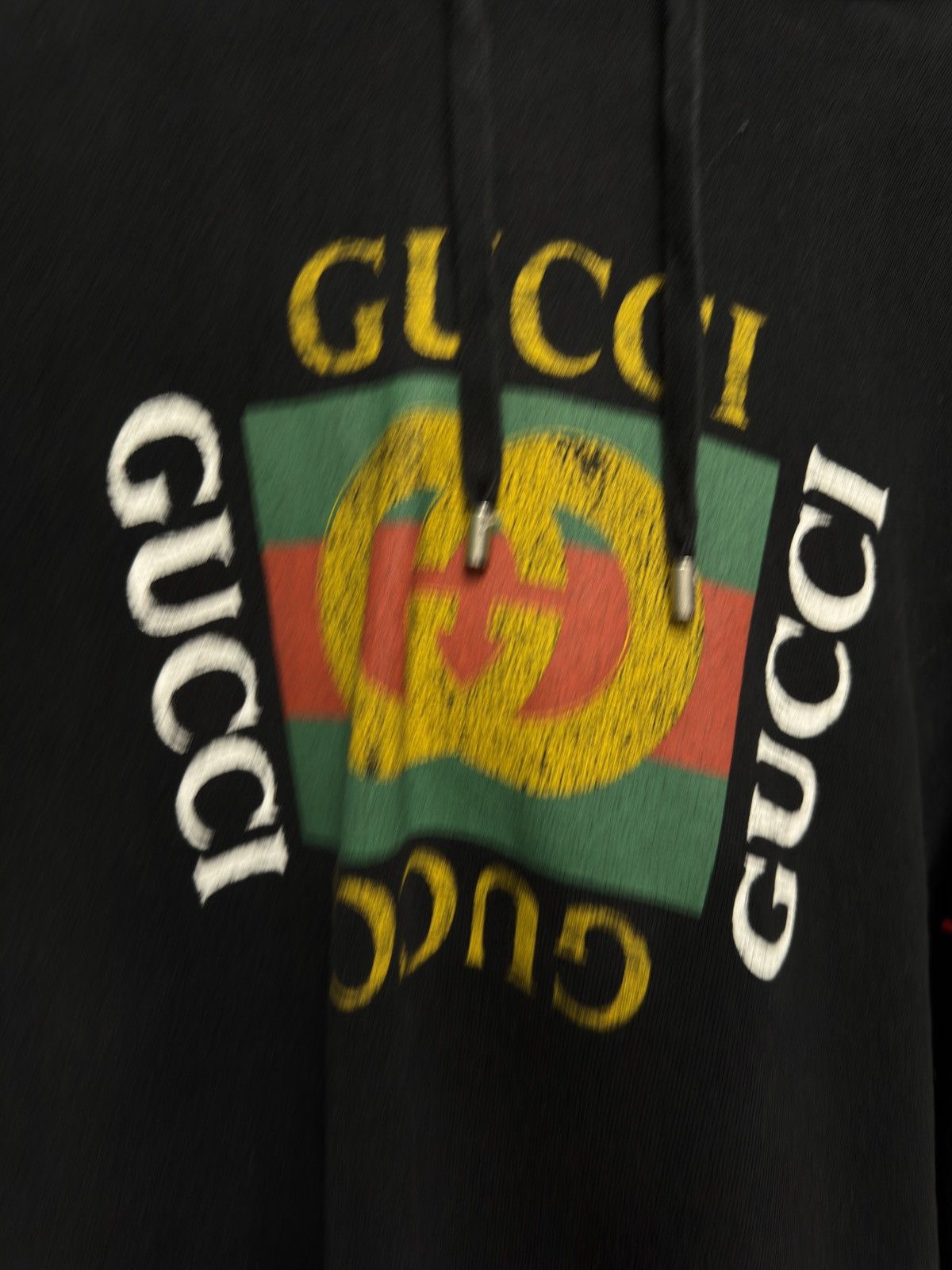 Gucci Gucci Logo Black Hoodie Size US M / EU 48-50 / 2 - 2 Thumbnail