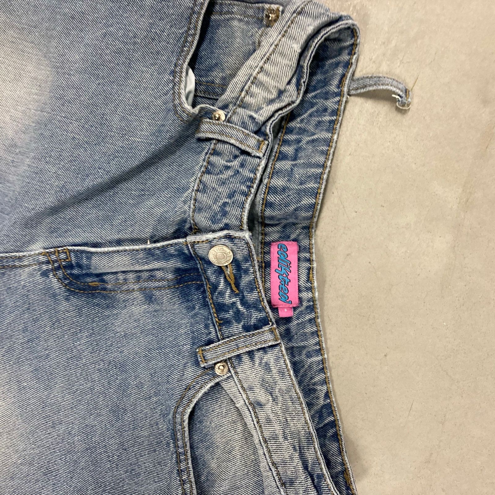 Vintage Baggy edikted Y2K Jeans 26x30 Size US 26 / EU 42 - 4 Thumbnail