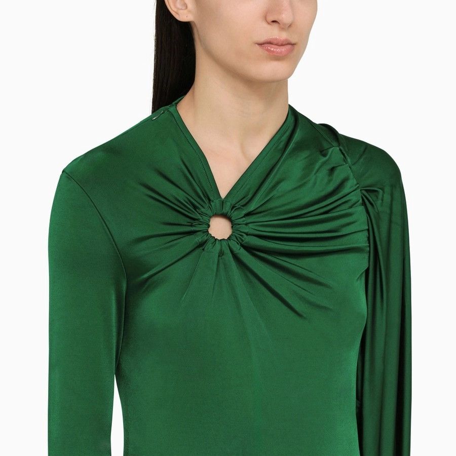 Victoria Beckham o1d2blof1124 Viscose Sweater in Green Size XS / US 0-2 / IT 36-38 - 4 Thumbnail