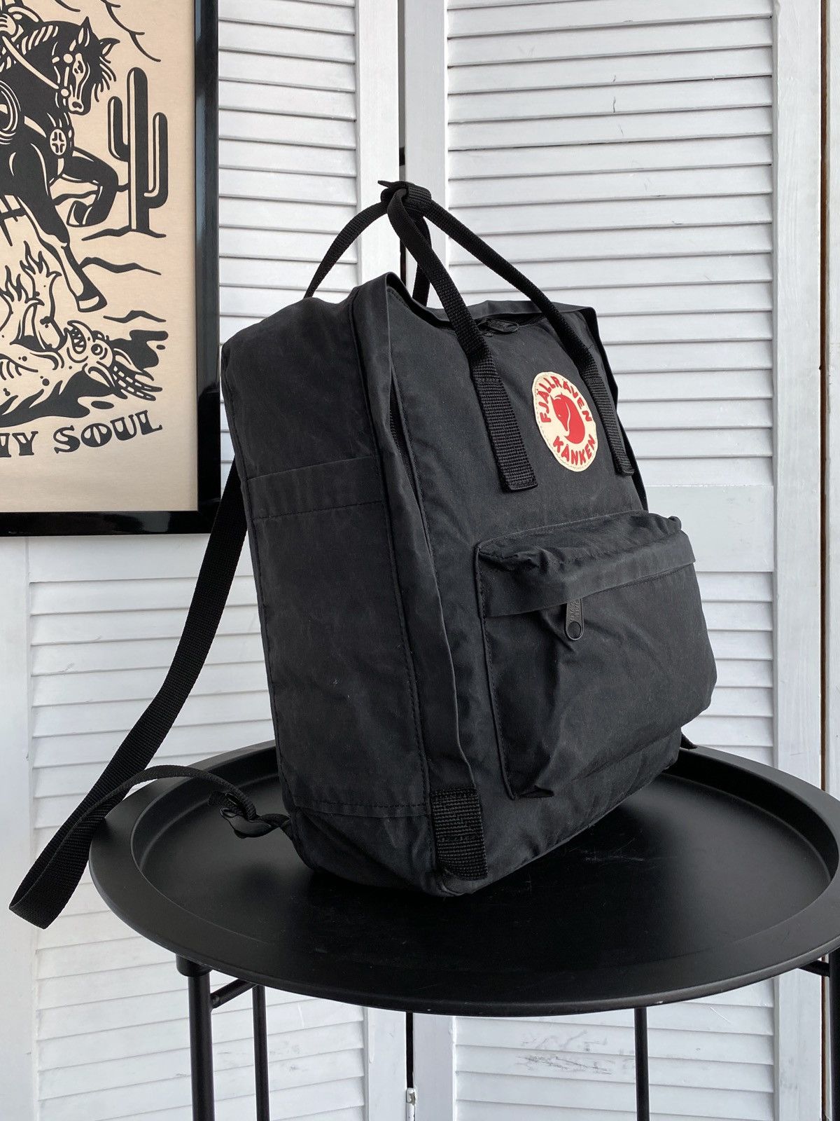 Fjallraven Fjallraven Kanken Backpack Bag Graphite Black G1000 Wax Size ONE SIZE - 2 Thumbnail