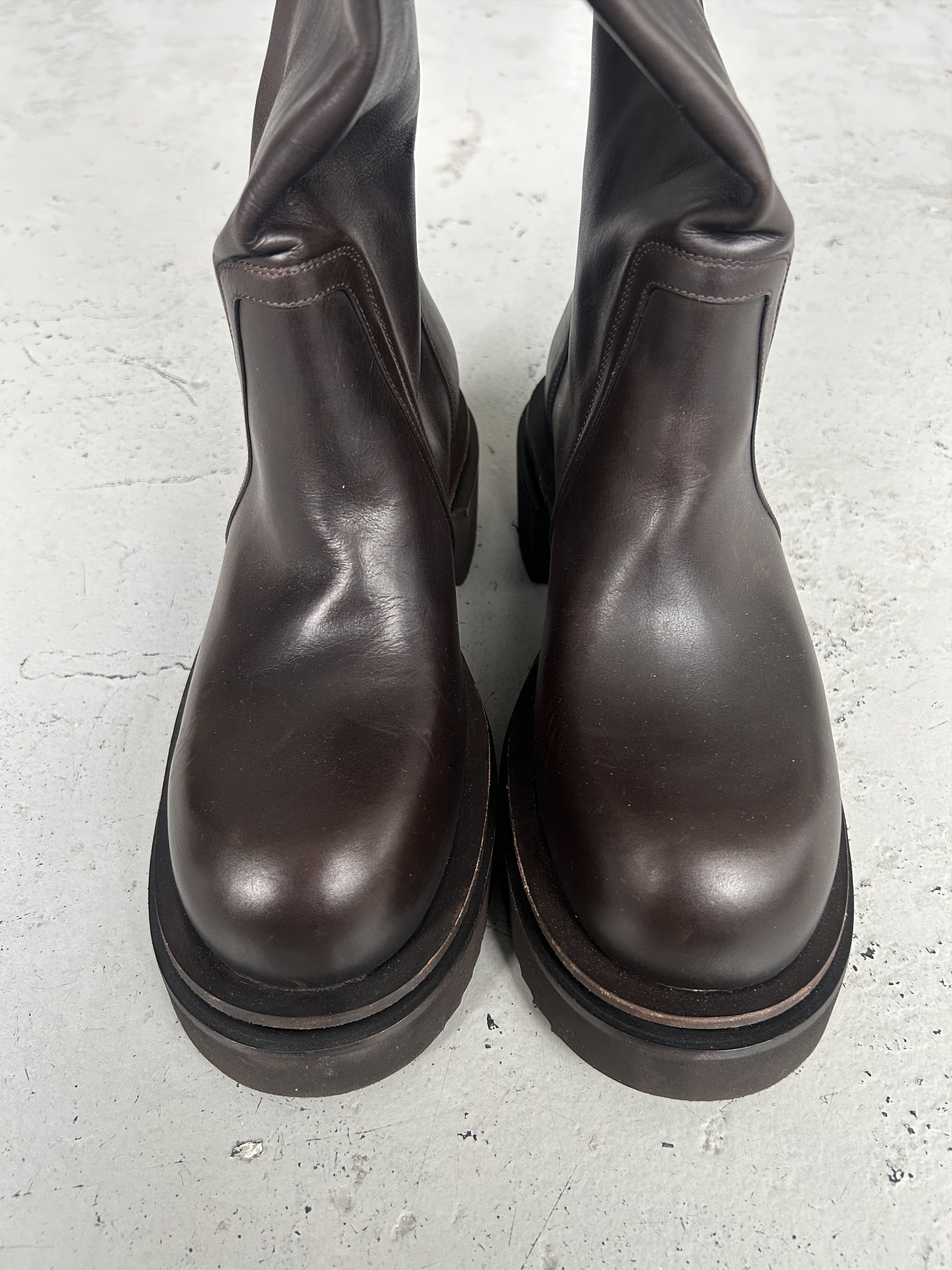 Rick Owens Rick Owens Pull On Brown Leather Bogan Size US 8 / EU 41 - 3 Thumbnail