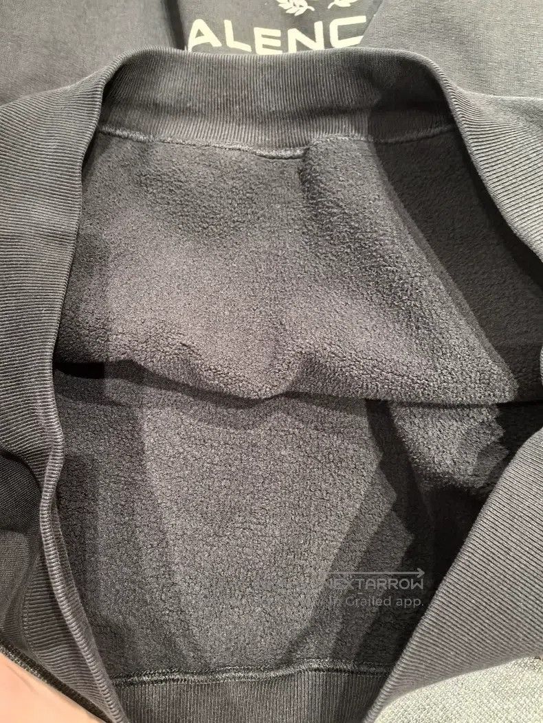 Balenciaga Balenciaga Black Hooded Fleece Sweatshirt Size US L / EU 52-54 / 3 - 4 Thumbnail