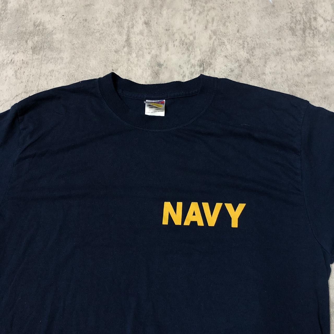 Soffe Navy and yellow vintage US Navy graphic tee streetwear Size US L / EU 52-54 / 3 - 2 Thumbnail