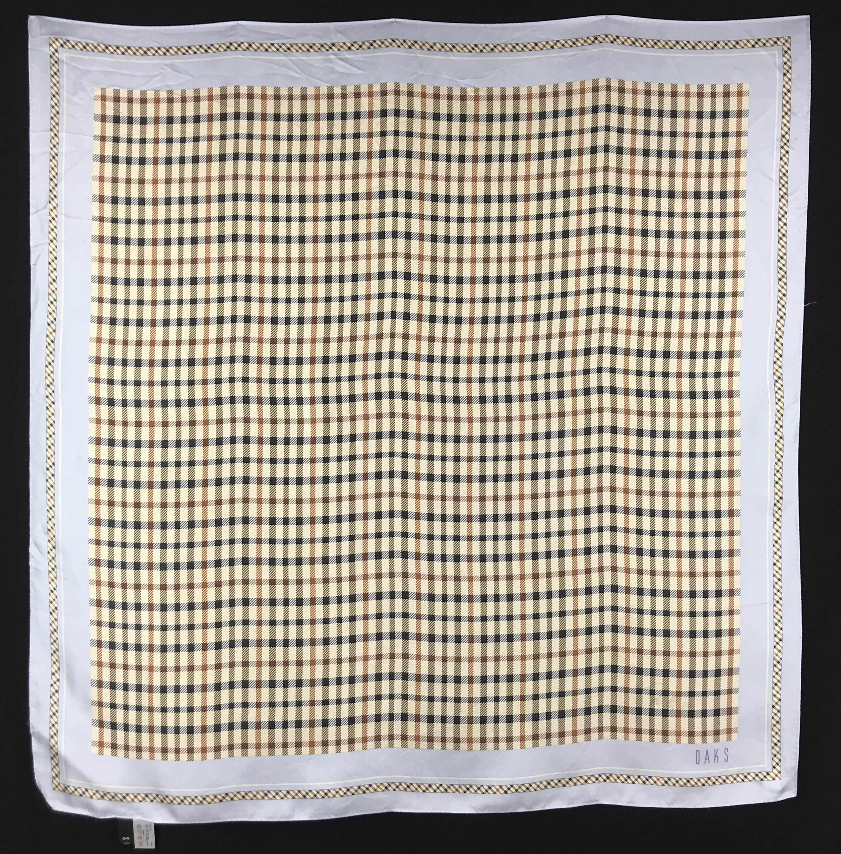 DAKS × Designer × Vintage Vintage Daks Striped Silk Scarf Size ONE SIZE - 1 Thumbnail