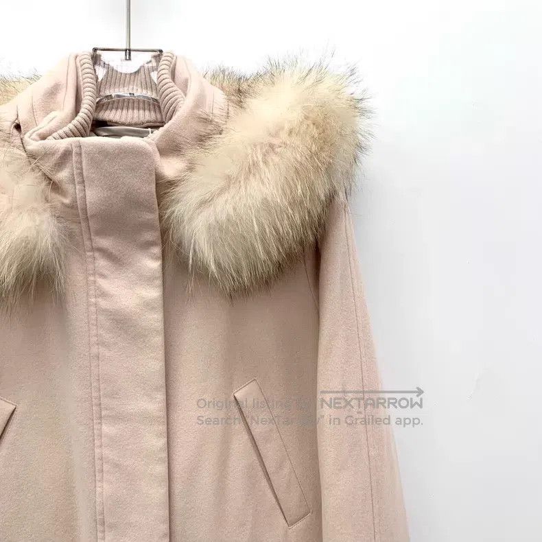 Loro Piana Loro Piana Pink Cashmere Hooded Collar Long Sleeve Coat wi Size S / US 4 / IT 40 - 3 Thumbnail