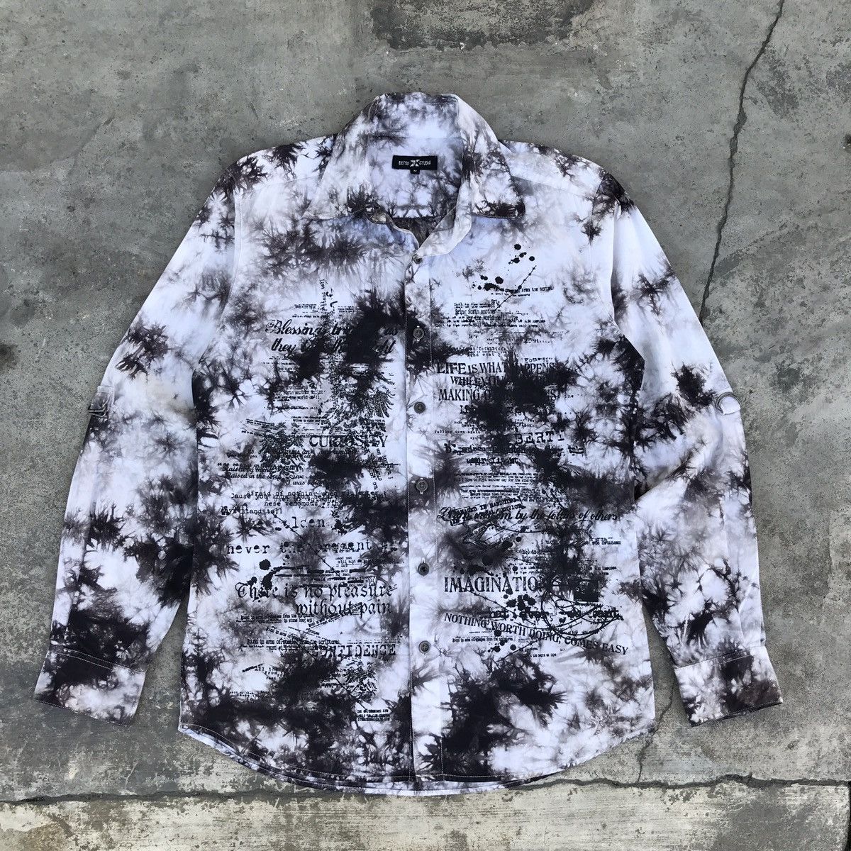 Japanese Brand Batsu studio Poem acid shirt Size US M / EU 48-50 / 2 - 1 Thumbnail