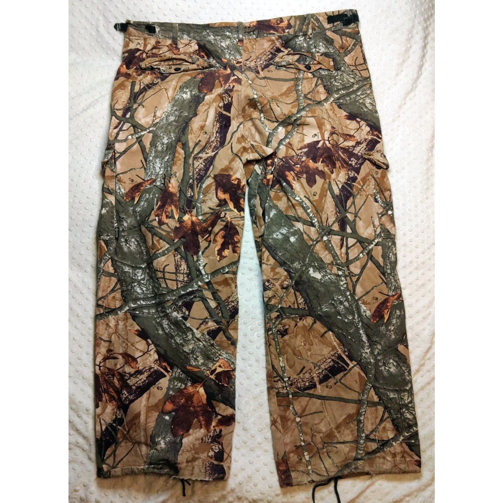 Vintage Outfitters Ridge Pants Mens 3XL Camo Fusion 3-D Cargo Hunting Cotton Zip Fly Pants Casual Workwear Travel Camouflage 3D Army Nature Mens Size US 39 - 7 Thumbnail