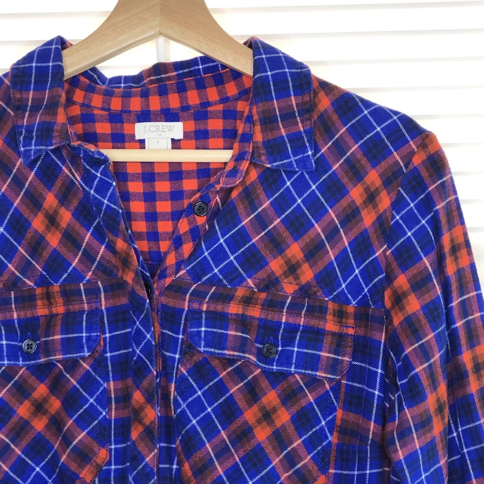 J.Crew J Crew Shirt Dress Tartan Plaid Flannel Shirtdress Sz S Long Size S / US 4 / IT 40 - 3 Thumbnail