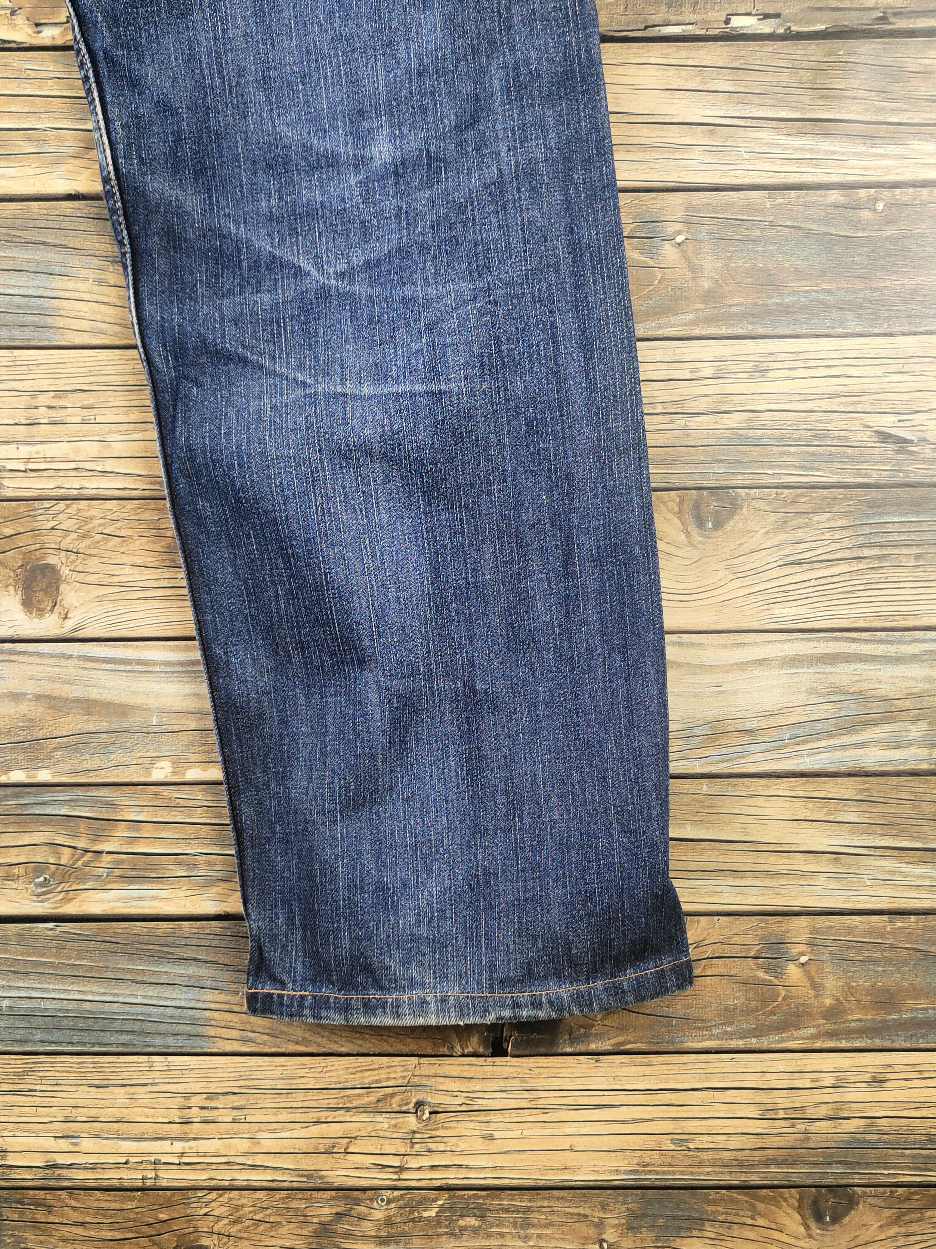 Levi's Levi's Dark Blue Distressed Ripped Jeans #S2850 Size US 33 - 12 Thumbnail