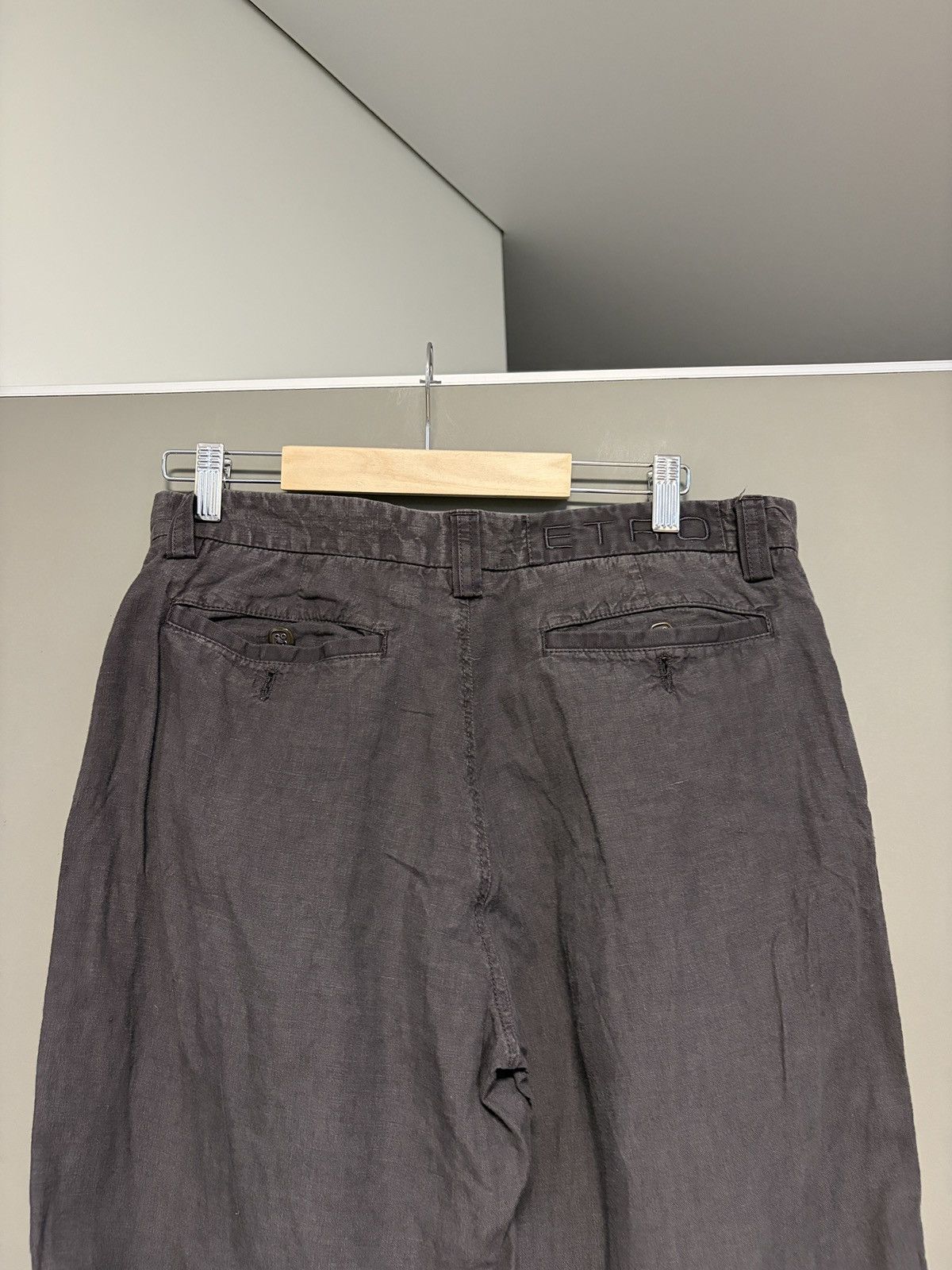 Etro ETRO Linen Brown Relaxed Pants Size US 32 / EU 48 - 12 Thumbnail