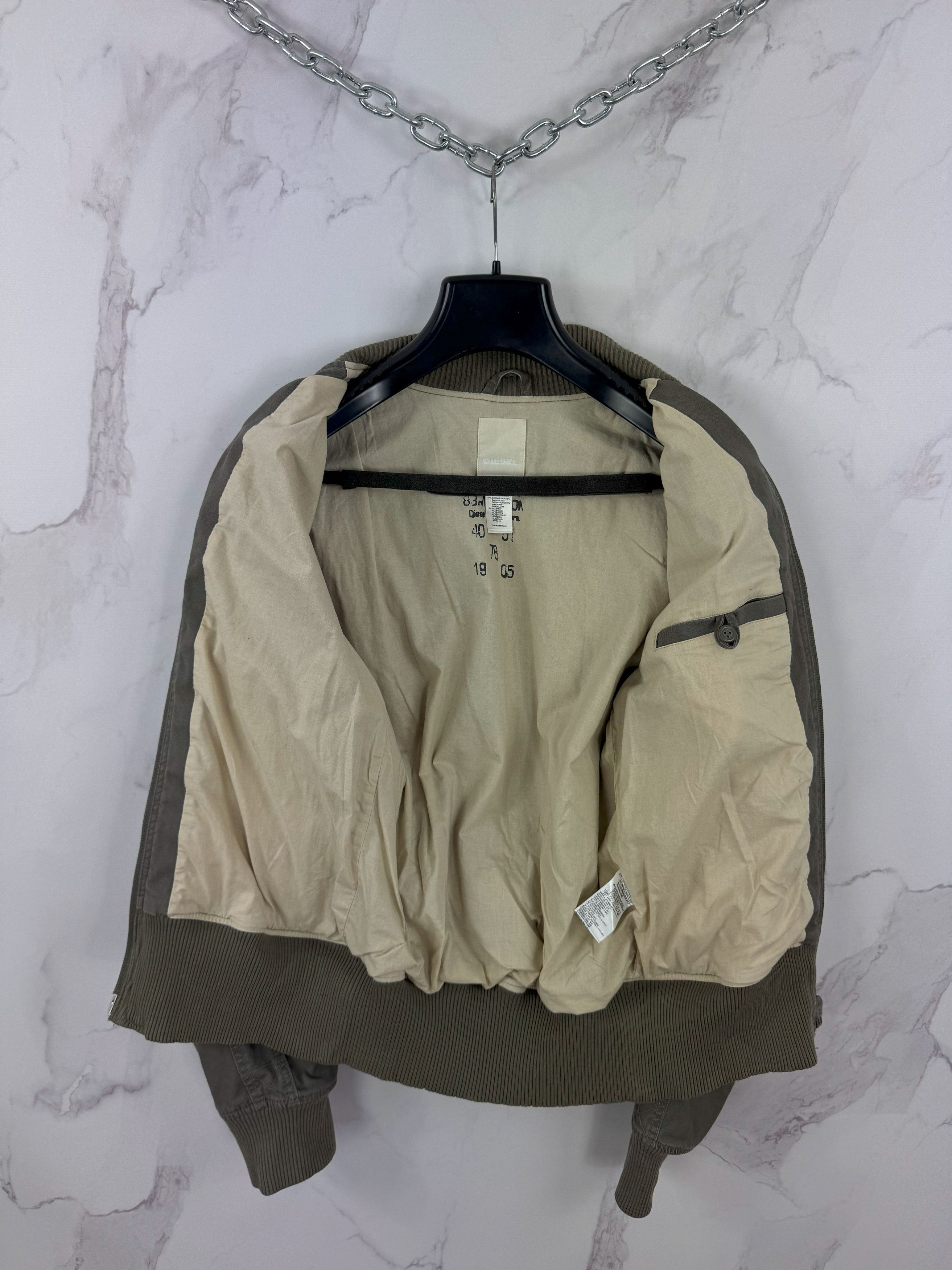 Diesel Diesel Night Flyers Bomber Flight Jacket Canvas Flak Size L Size US L / EU 52-54 / 3 - 7 Thumbnail