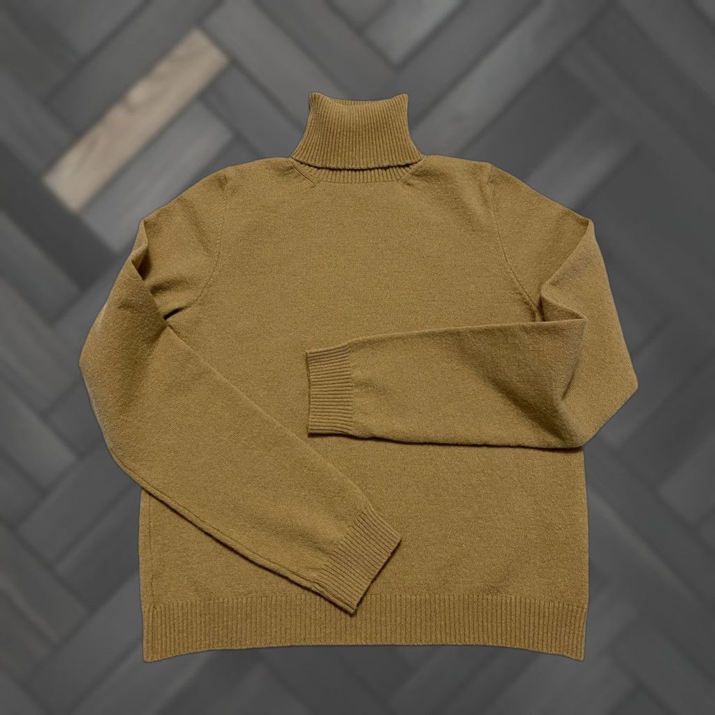 Vintage ALPHA Massimo Rebecchi Turtleneck Sweater Women Size S Brown Wool Knit Pullover Long Sleeve Comfortable Warm Classic Casual Size S / US 4 / IT 40 - 1 Thumbnail