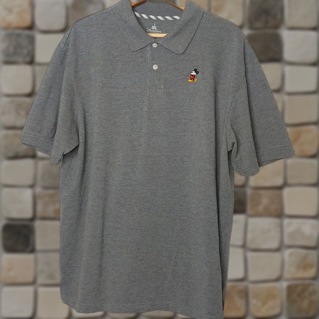 Disney Disney Parks Authentic Mickey Mouse Polo Shirt XL Gray Men Polo Golf Casual/Everyday Size US XL / EU 56 / 4 - 1 Thumbnail