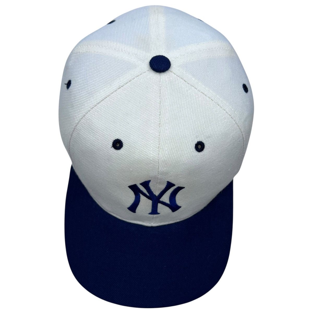 Twins 90s MLB New York Yankees Twins Two Tone Plain Logo Snapback Size ONE SIZE - 6 Thumbnail
