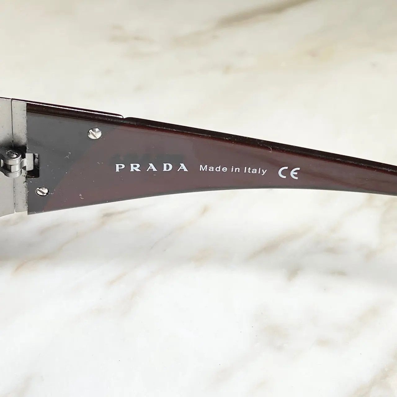 Prada × Vintage PRADA Sunglasses SPR 53G Star Sport Metal Shield Oval Wrap Size ONE SIZE - 7 Thumbnail