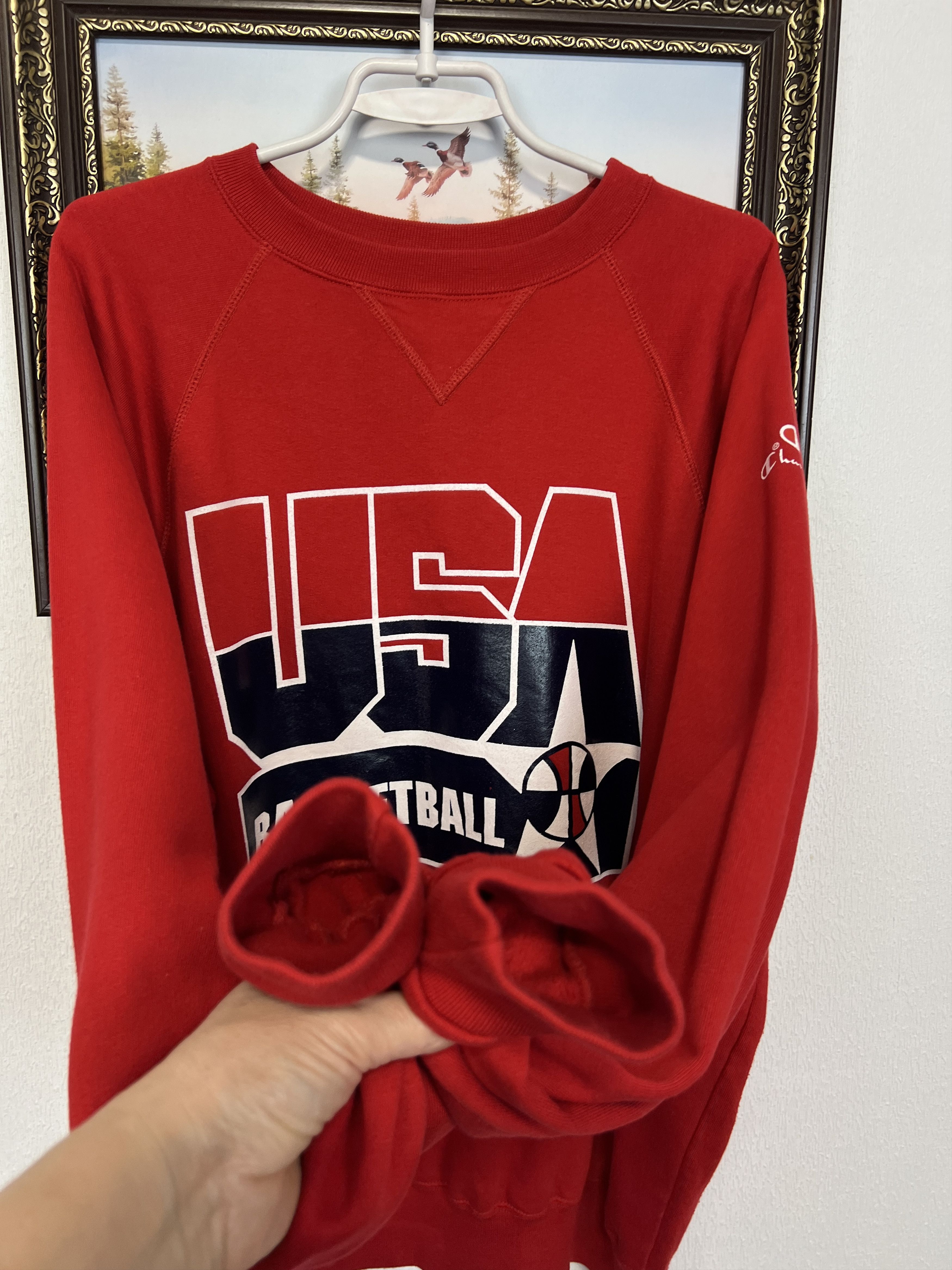 Champion Vintage Champion USA Basketball Team Sweatshirt Crewneck Size US L / EU 52-54 / 3 - 6 Thumbnail