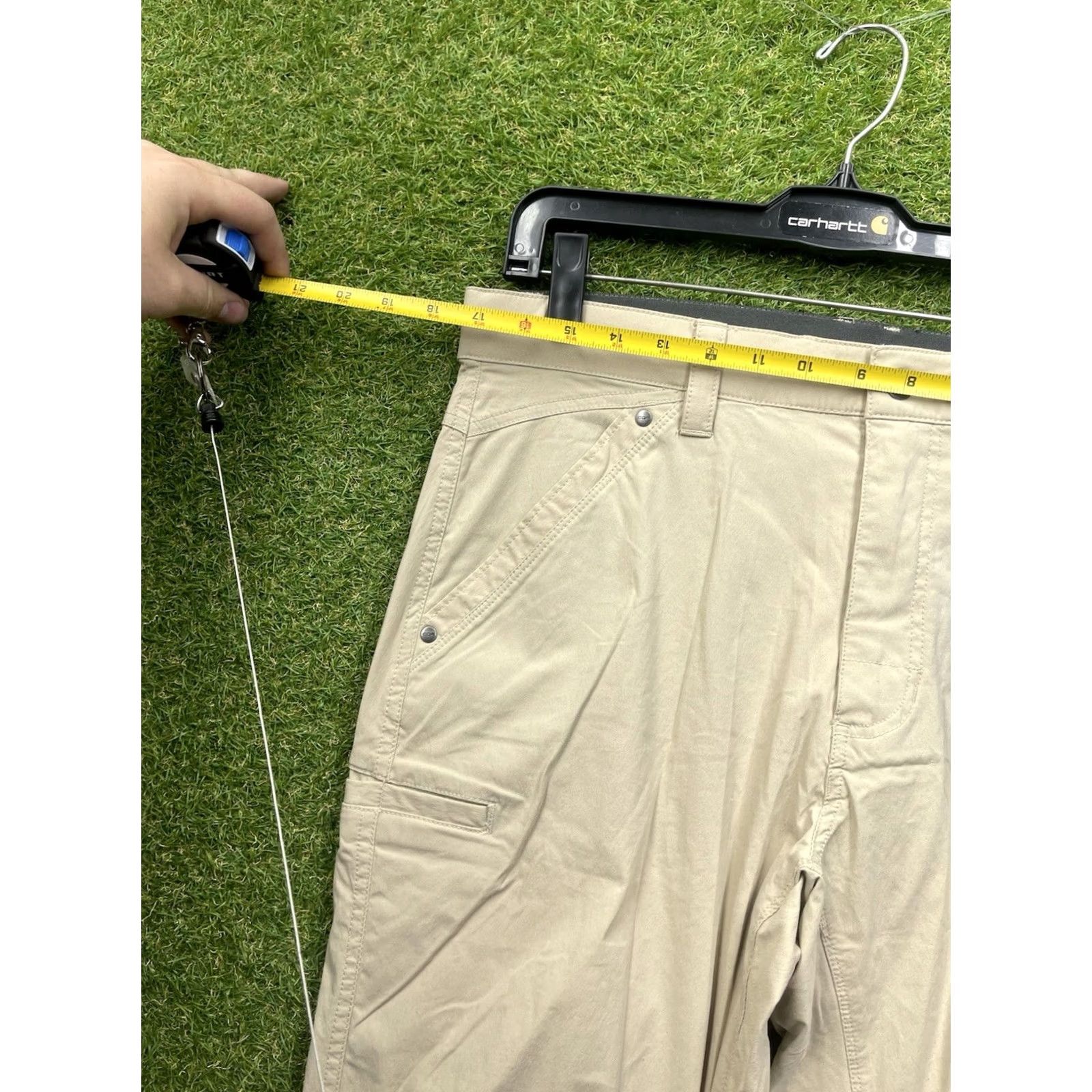 Vintage CQR Pants Mens 38x32 Beige Sedona Series Outdoor Hiking Stretch Nylon TXP805 (No new info; title kept as original words) Size US 38 / EU 54 - 3 Thumbnail