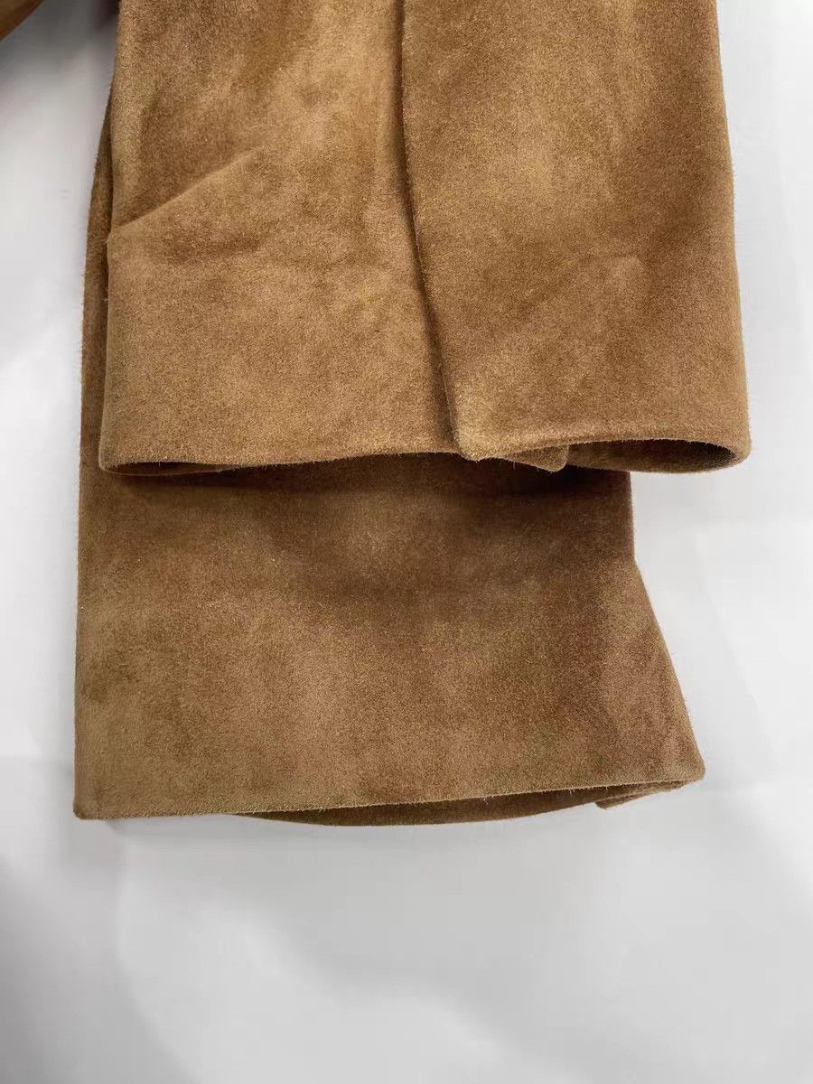 Loewe Loewe Camel Suede Double-breasted Coat, Suede Size XS / US 0-2 / IT 36-38 - 12 Thumbnail