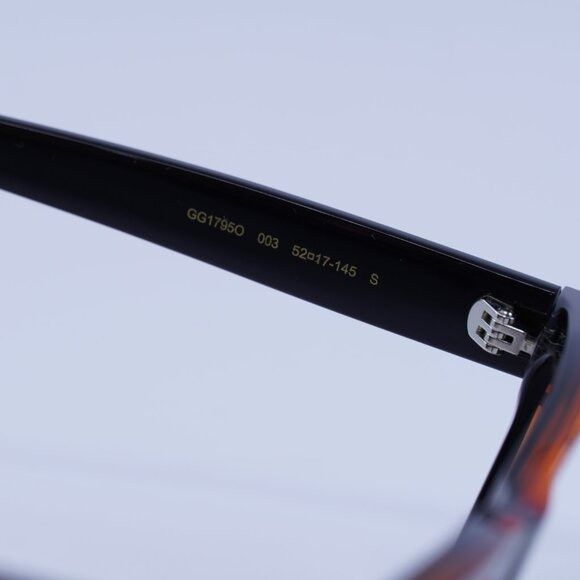 Gucci Gucci GG1795O 003 Eyeglasses Burgundy Crystal on Black 52mm Size ONE SIZE - 6 Thumbnail