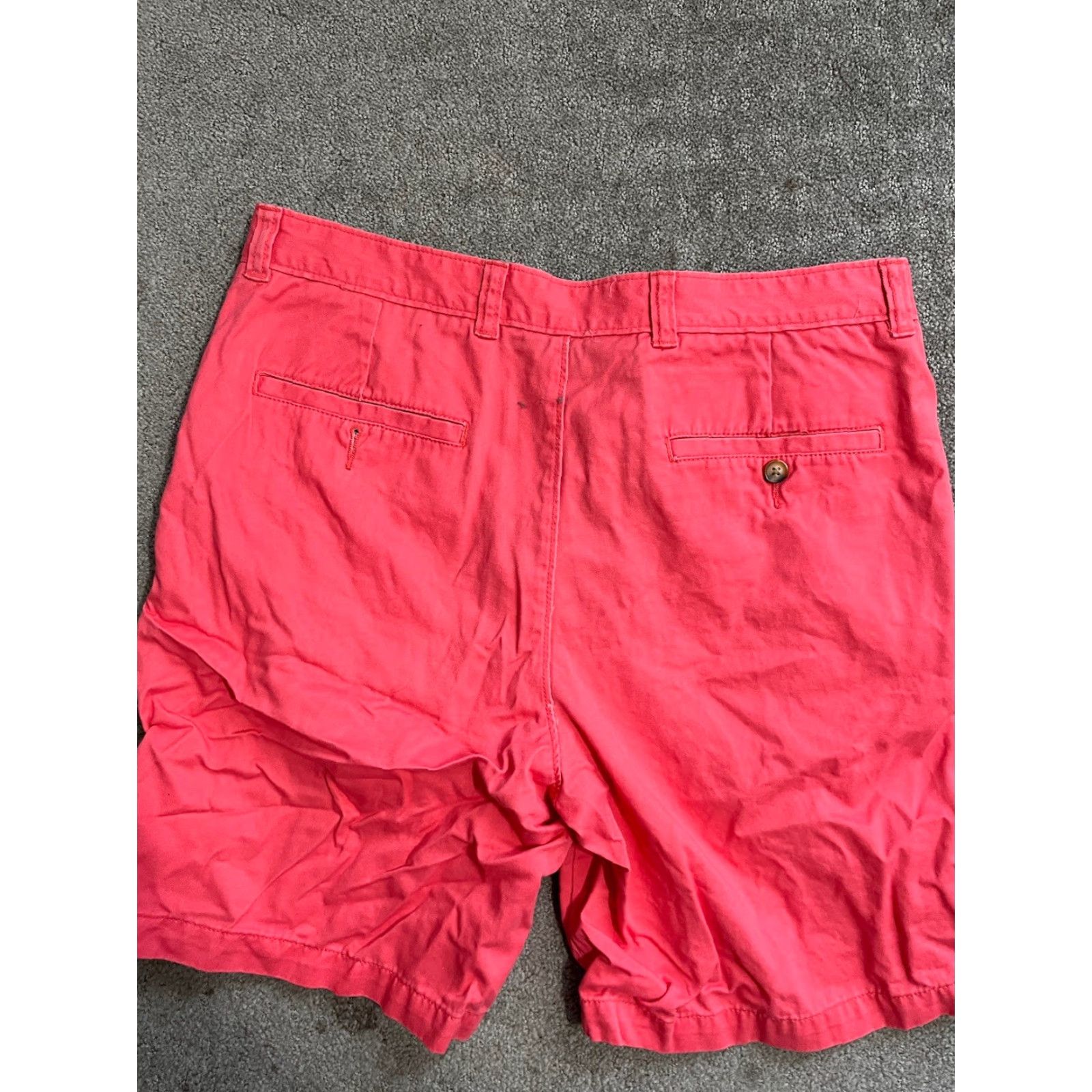 Club Room Club Room Chino Shorts Bermuda Mens Slim/Classic Fit Zip Pockets Salmon Size 34 Size US 34 / EU 50 - 2 Thumbnail