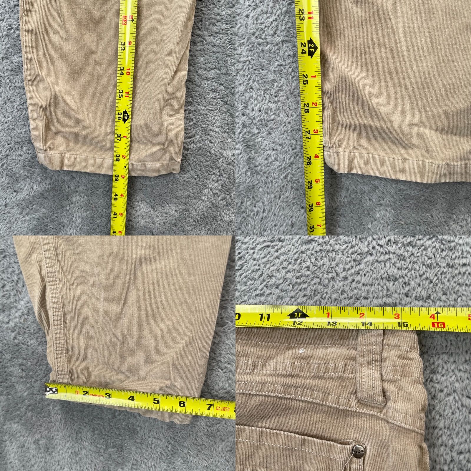 Vintage Kuhl Pants Womens 10R Beige Corduroy Straight Leg Cotton Spandex A-Line? Size 24" / US 00 / IT 34 - 8 Thumbnail