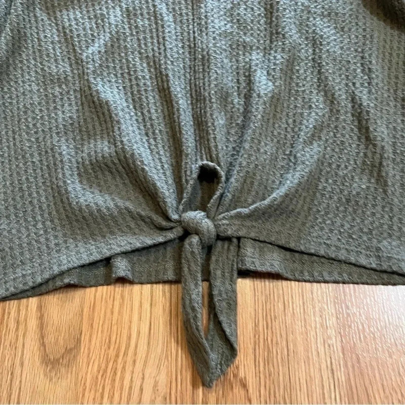 Other Paper Crane Top Womens Small Long Sleeve Waffle Knit Shirt Size S / US 4 / IT 40 - 2 Thumbnail