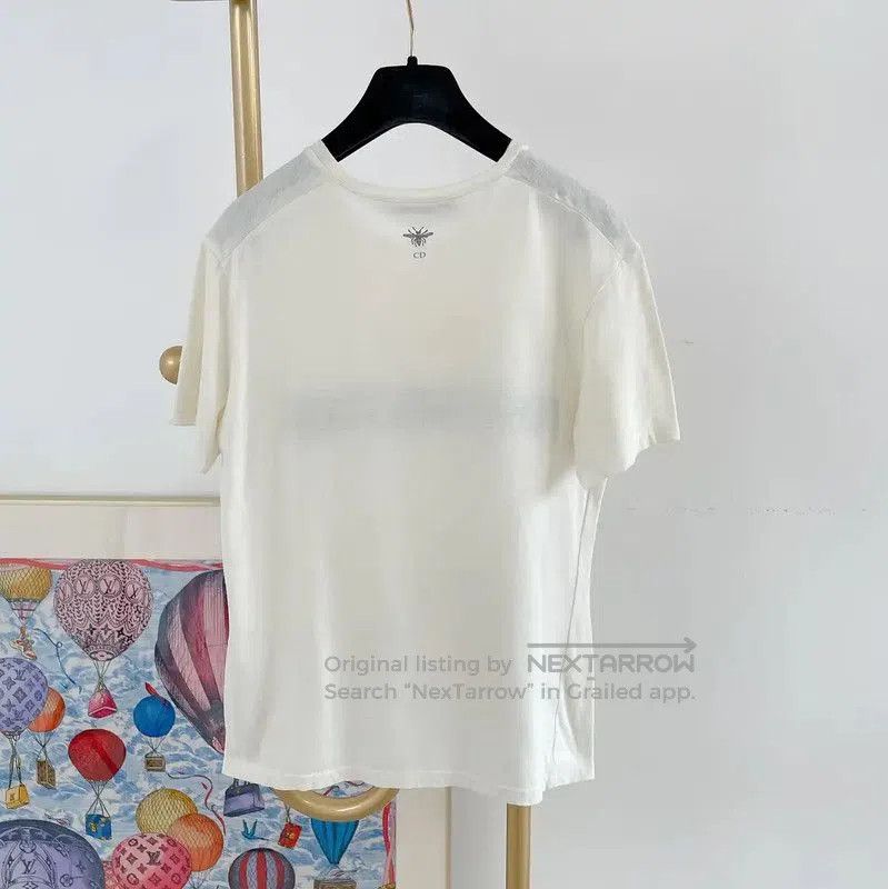 Dior Dior Summer White Cotton Short Sleeve T. Size S / US 4 / IT 40 - 2 Thumbnail