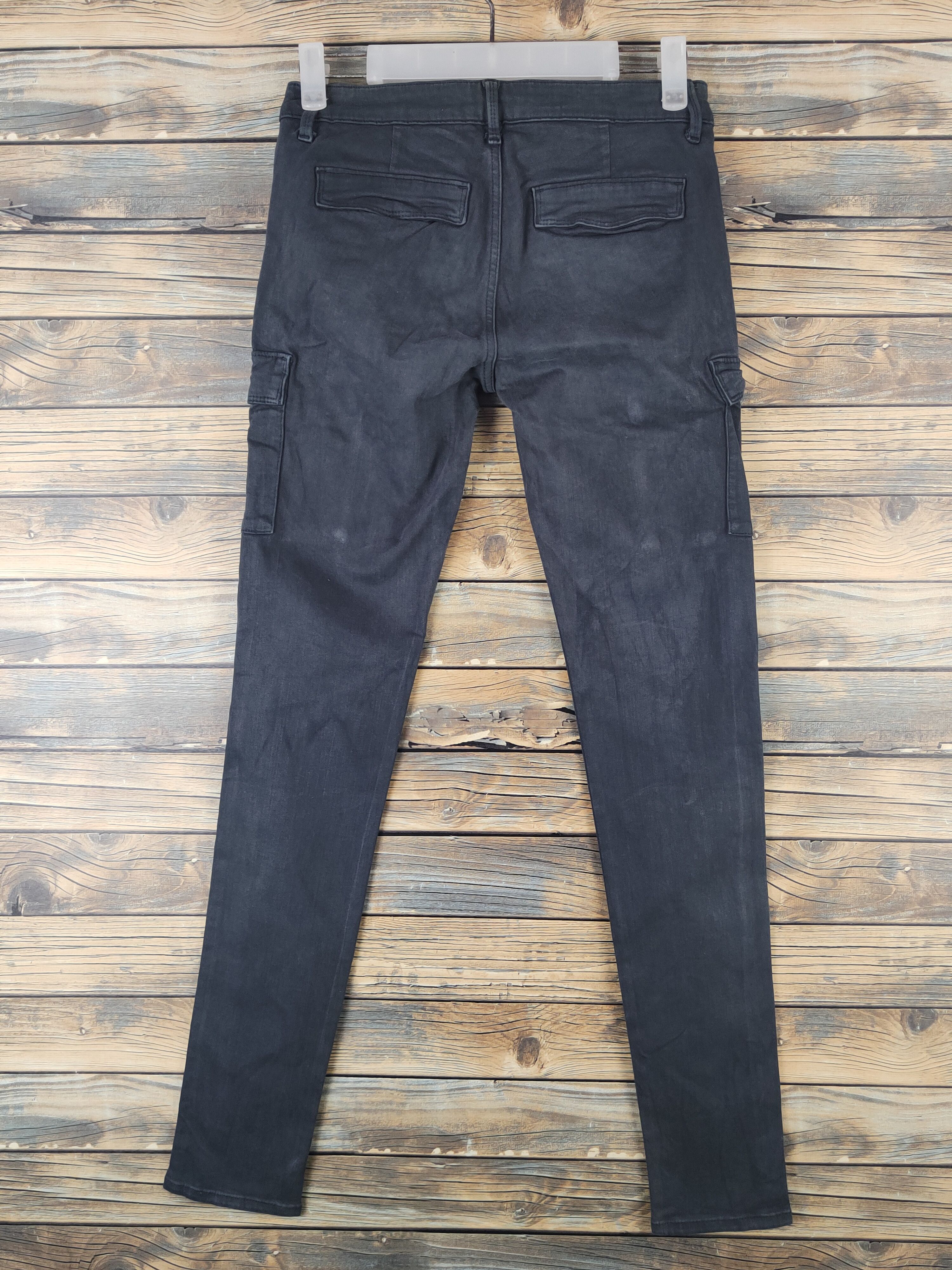 Japanese Brand DL Uniqlo Black Multipocket Cargo Pants #2614 Size US 26 / EU 42 - 7 Thumbnail