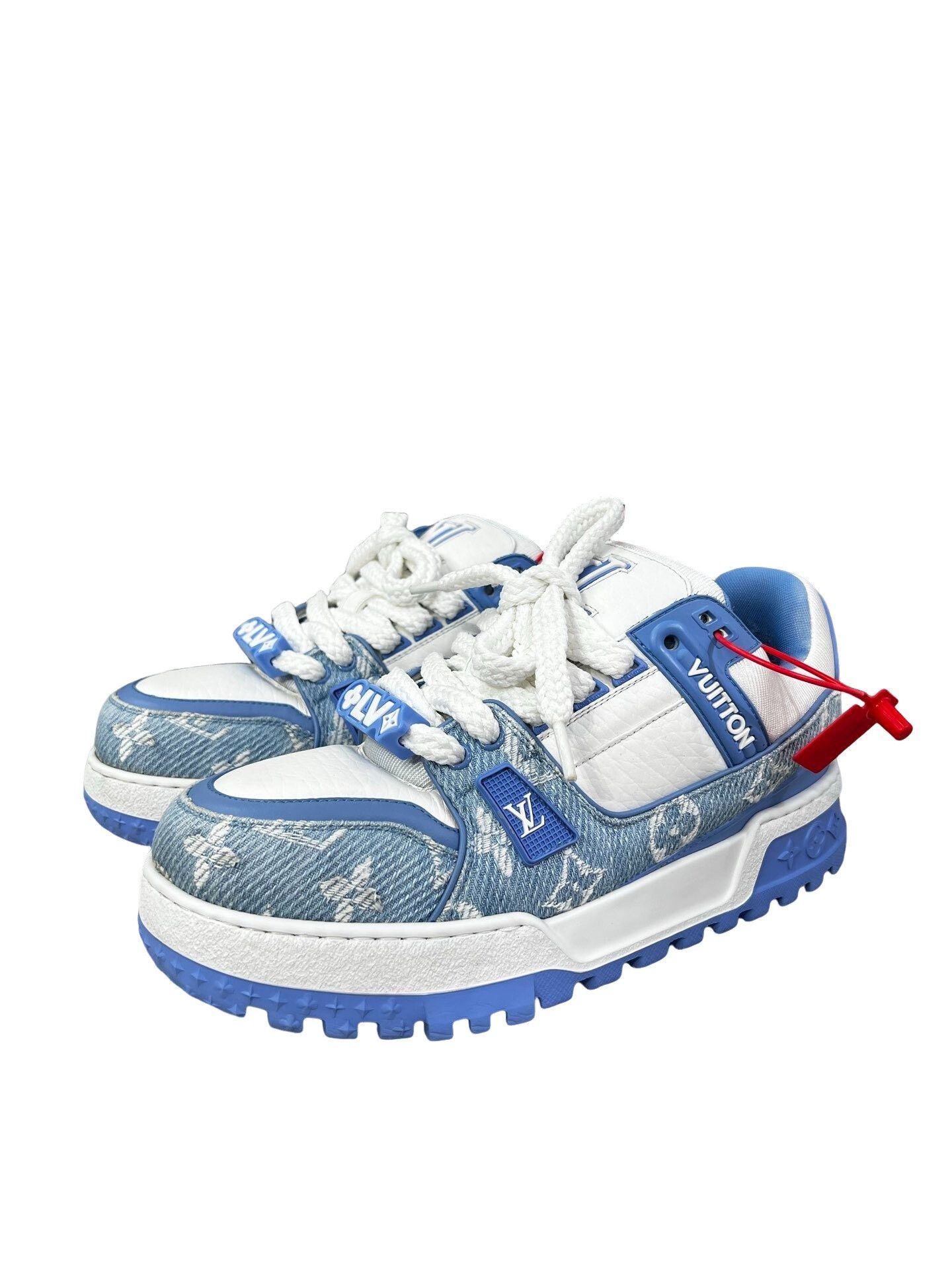 Louis Vuitton Louis Vuitton Trainer Maxi Denim Sneakers Size 8.5 Size US 8.5 / EU 41-42 - 1 Thumbnail