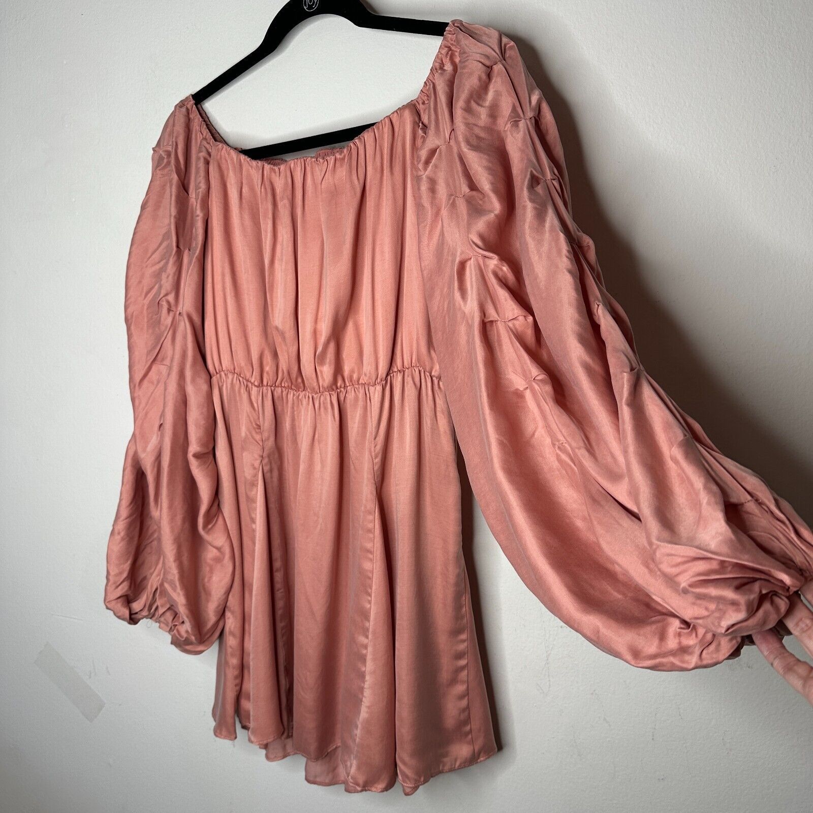 REVOLVE Lovers + Friends Pink Off Shoulder Balloon Sleeve Mini Dress Size M / US 6-8 / IT 42-44 - 8 Thumbnail