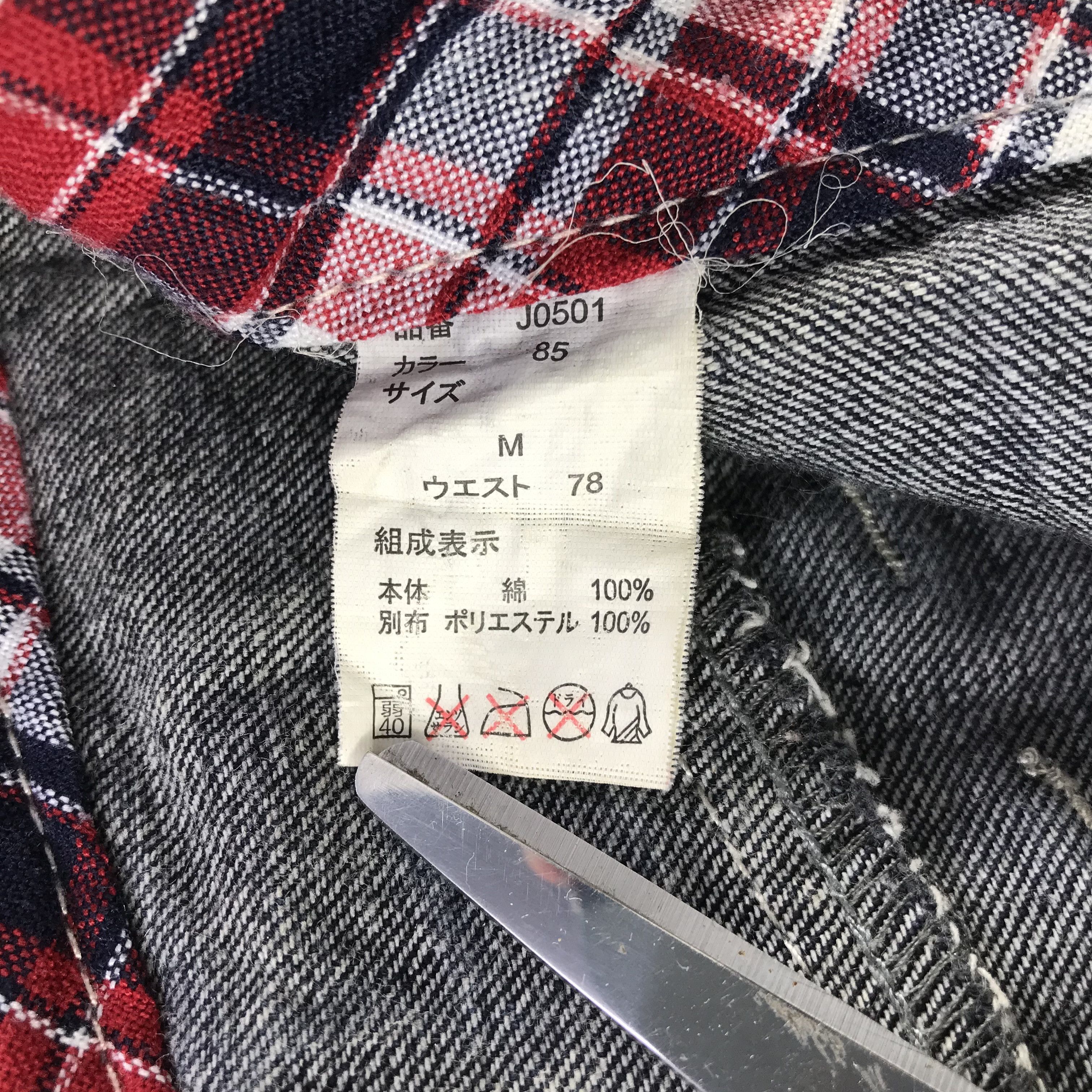 Japanese Brand Japanese Brand Roddie Double Waist Jeans Punk Denim KJ3192 Size US 32 / EU 48 - 12 Thumbnail