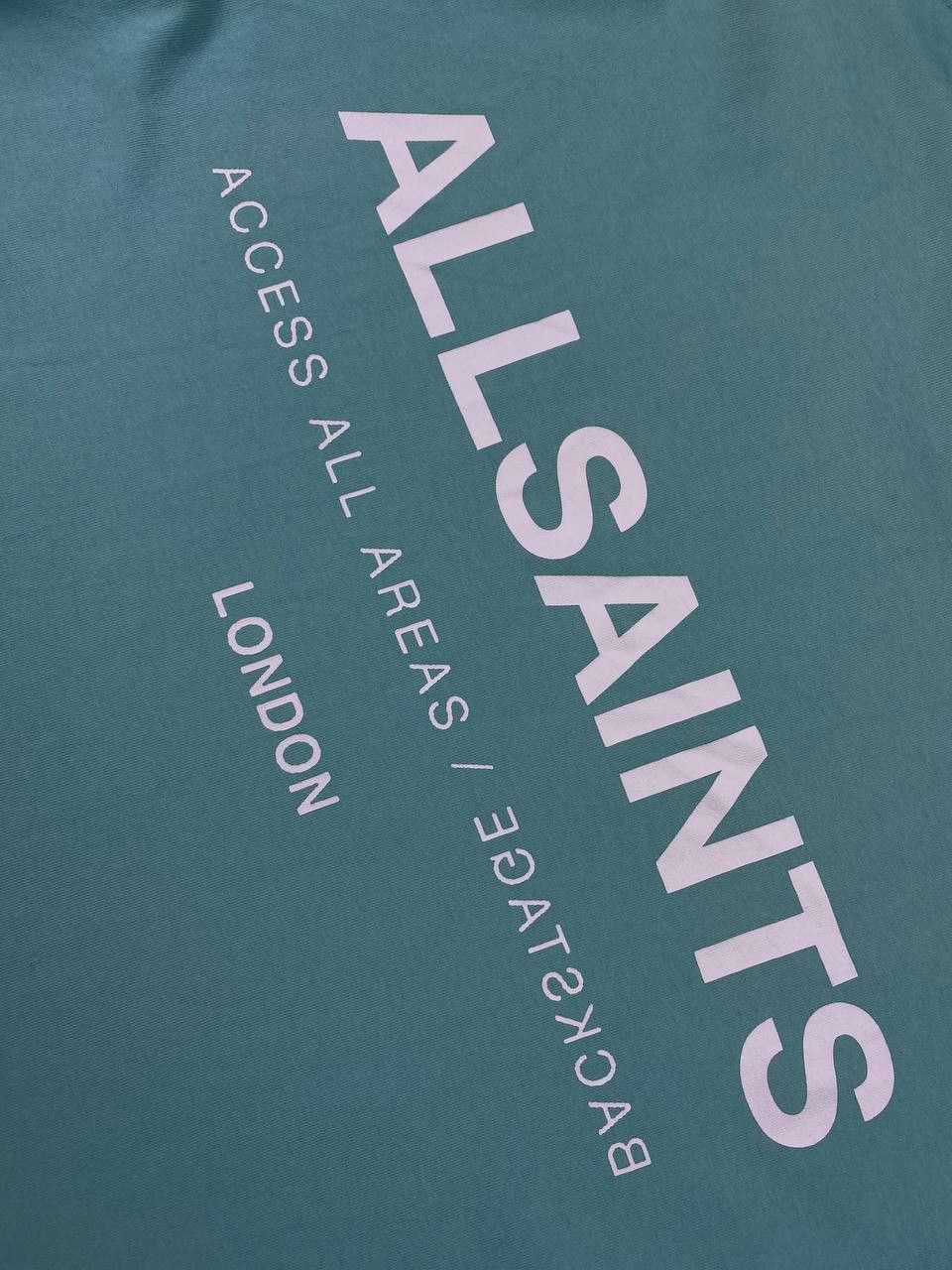 Allsaints AllSaints Access SS Crew Big Logo T Shirt Men Size M Green Size US M / EU 48-50 / 2 - 8 Thumbnail