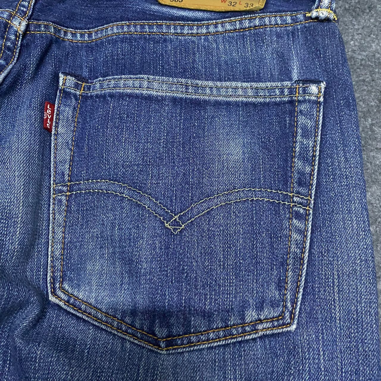 If Six Was Nine 💥Vintage Levis 503 Distressed Denim Kurt Cobain Style Size US 33 - 12 Thumbnail