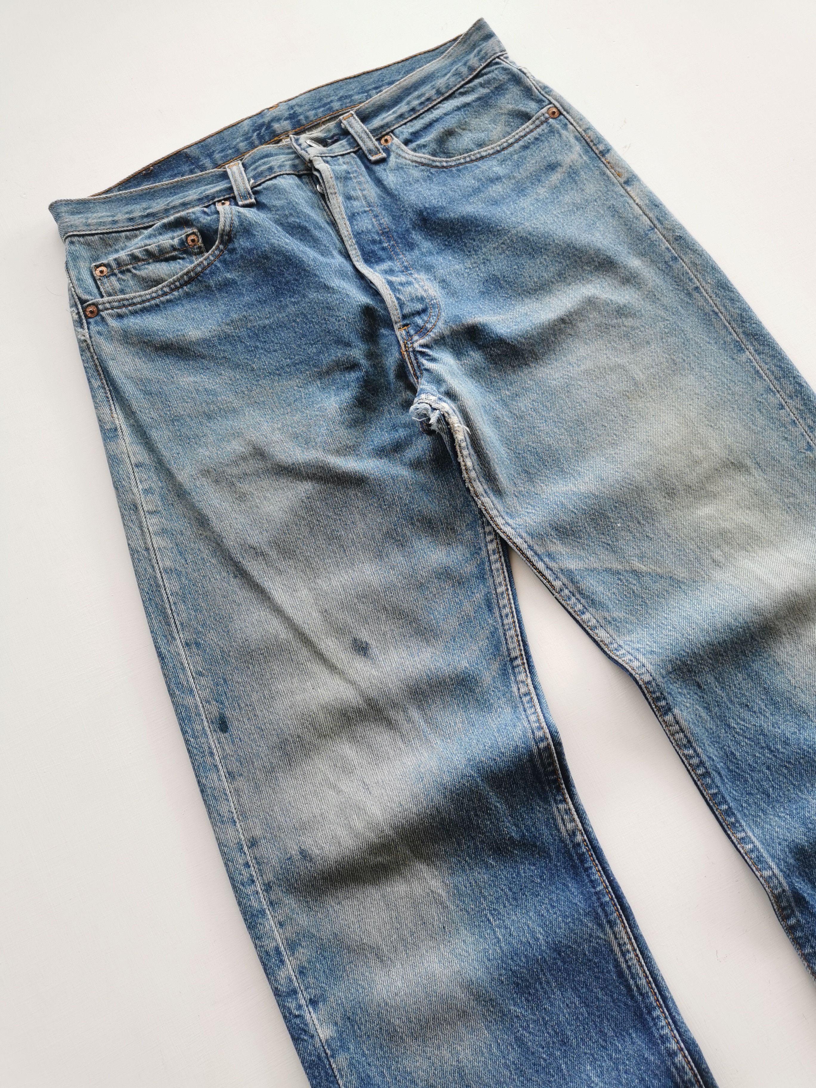 Levi's Vintage 90s Levis 501 Damage Jeans Size US 32 / EU 48 - 8 Thumbnail
