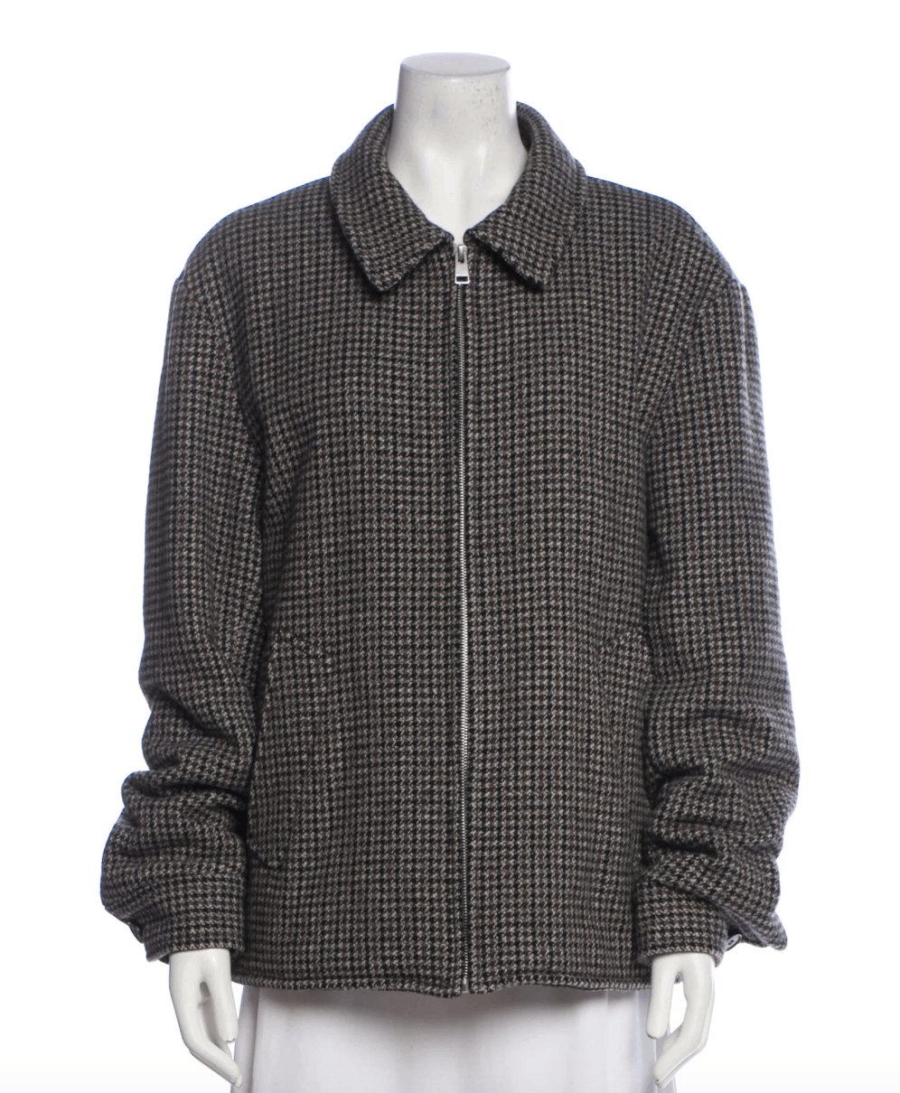 Sandro Wool Houndstooth Print Blazer Size US L / EU 52-54 / 3 - 1 Thumbnail