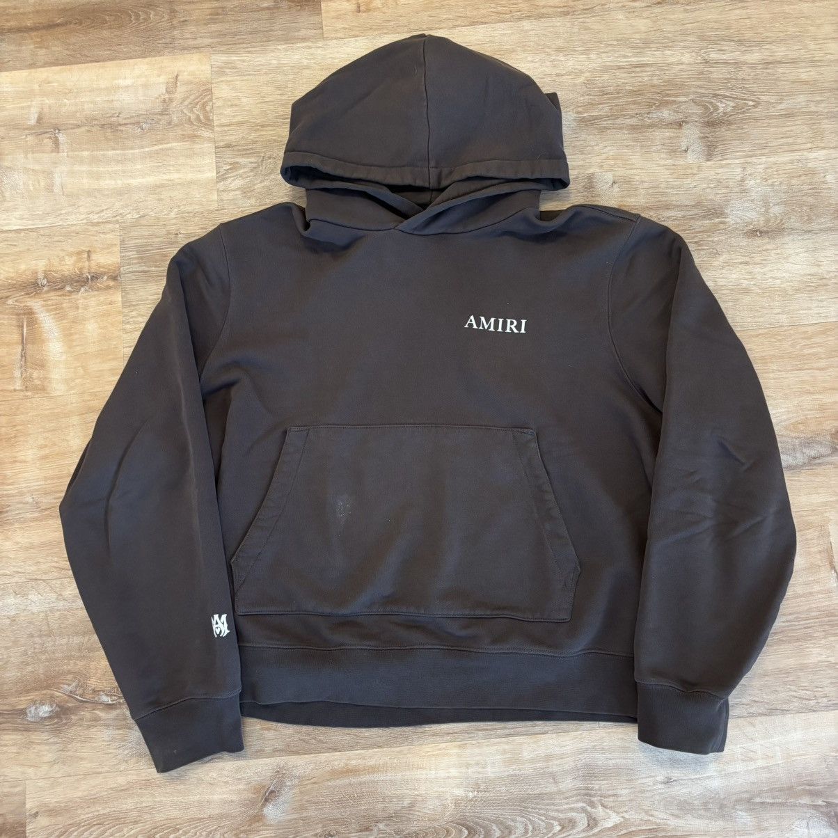 Amiri Amiri Brown Puff Logo Hoodie Size XL Size US XL / EU 56 / 4 - 1 Thumbnail