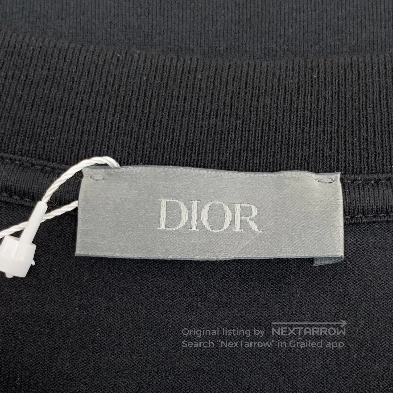 Dior Dior Black badge embroidery cotton round neck short sleeve Size US M / EU 48-50 / 2 - 5 Thumbnail